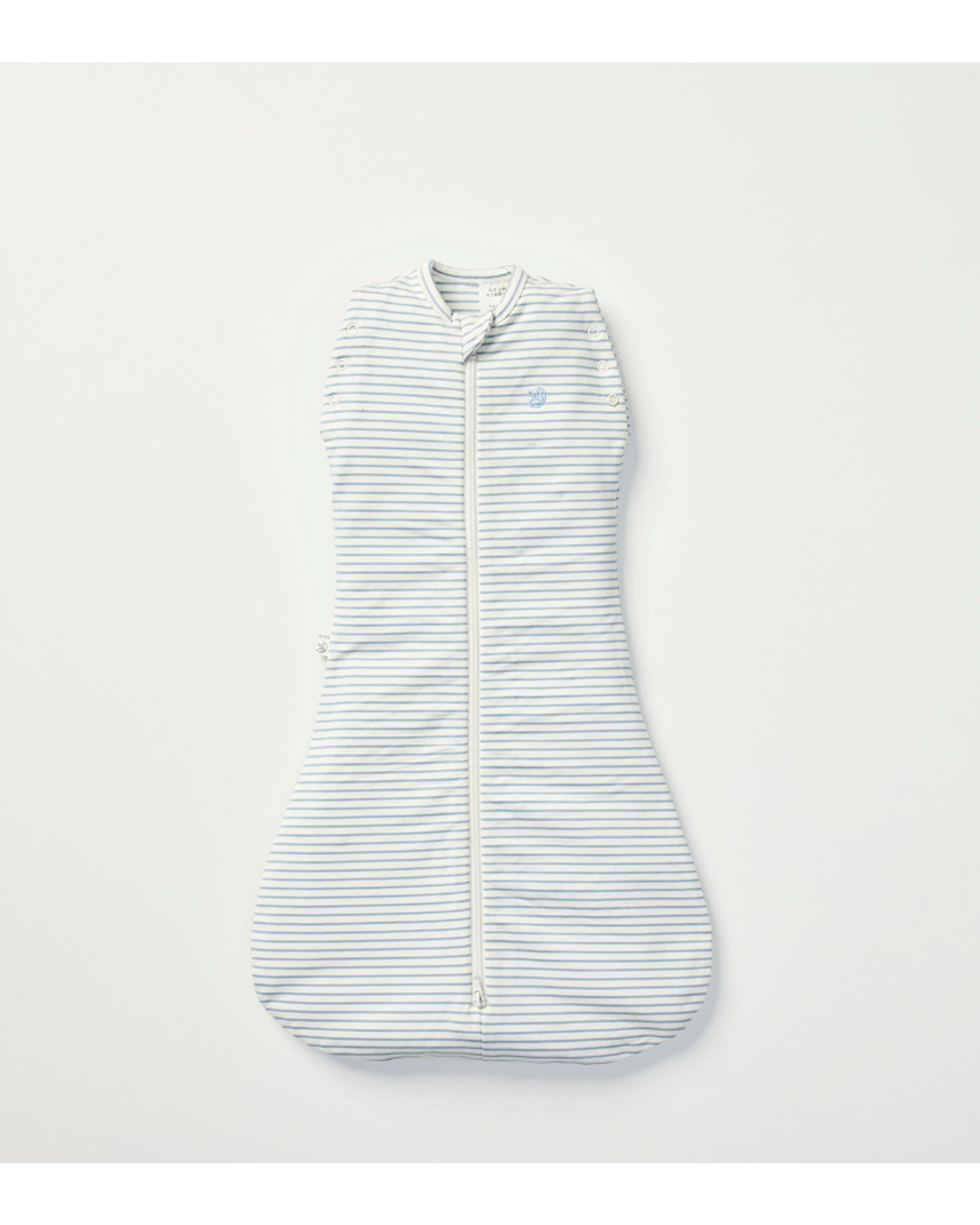 Grow Kindly 1.0 TOG Swaddle Sleeping Bag - Dusk Blue Stripe