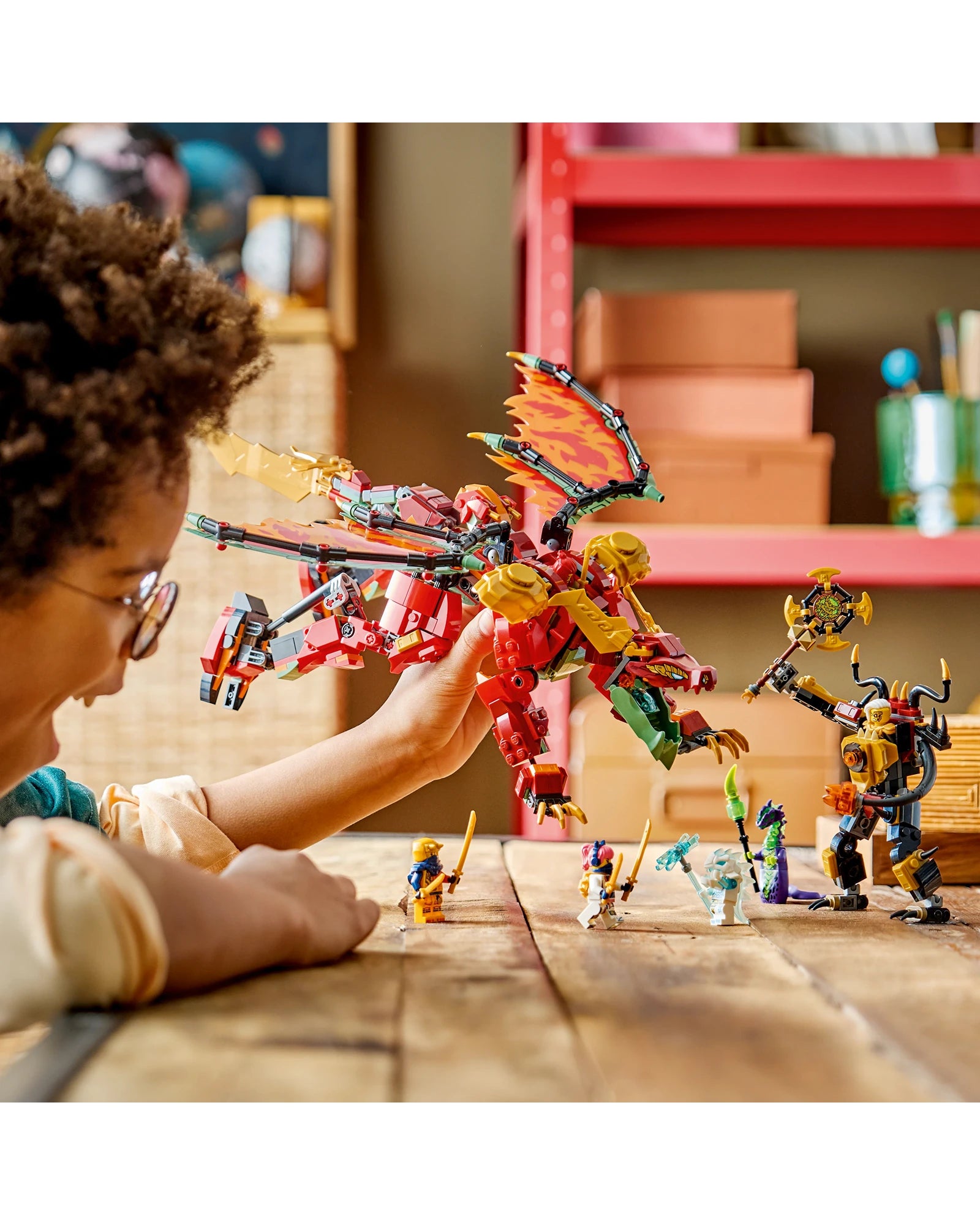 71868 Wyldfyre's Transforming Dragon Mech
