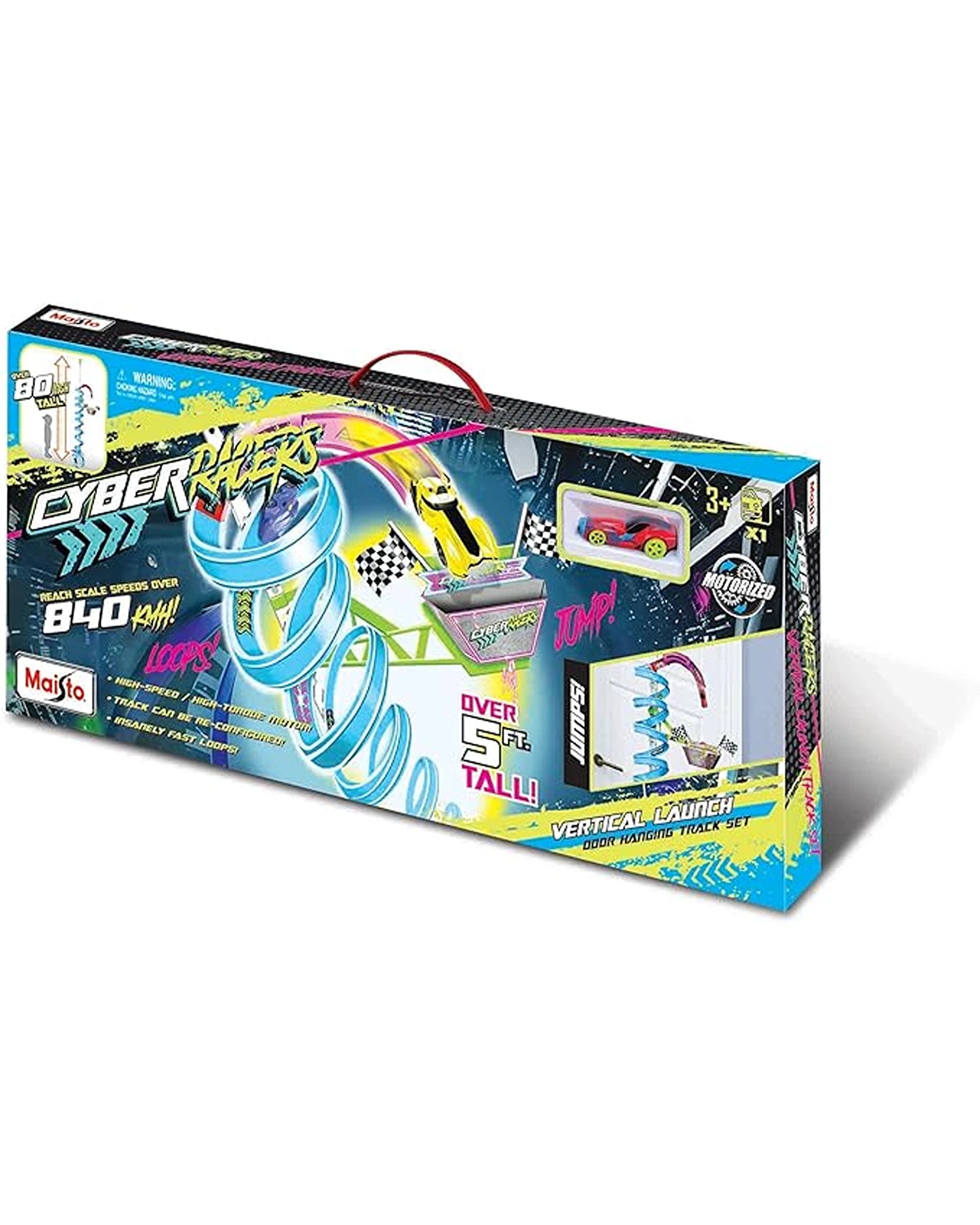 Cyber Racers Vertical Launch Track Set