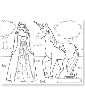 Melissa Doug Jumbo Princess Colour Pad