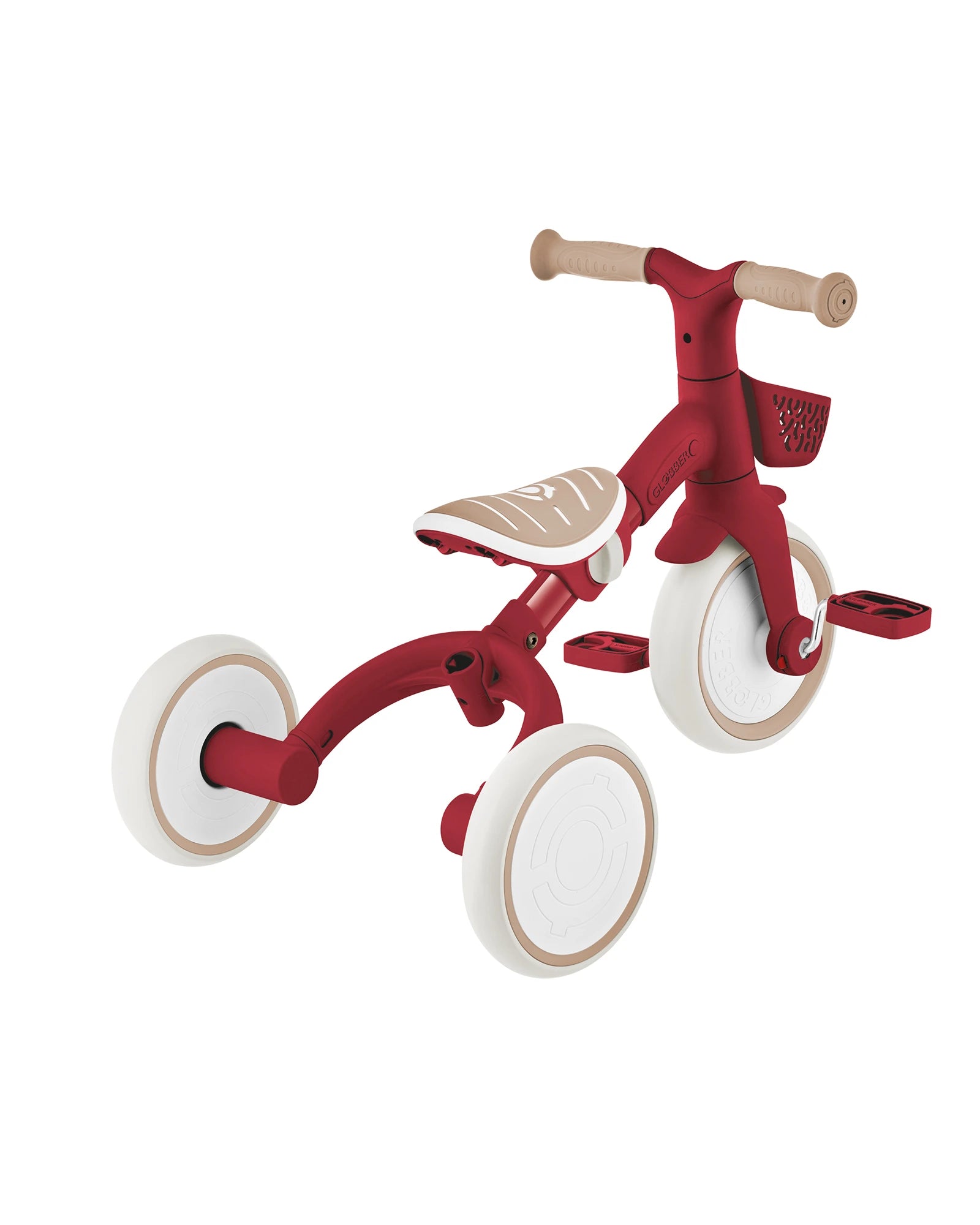 Globber Learning Trike 3in1 Plus Ecologic - Vintage Red
