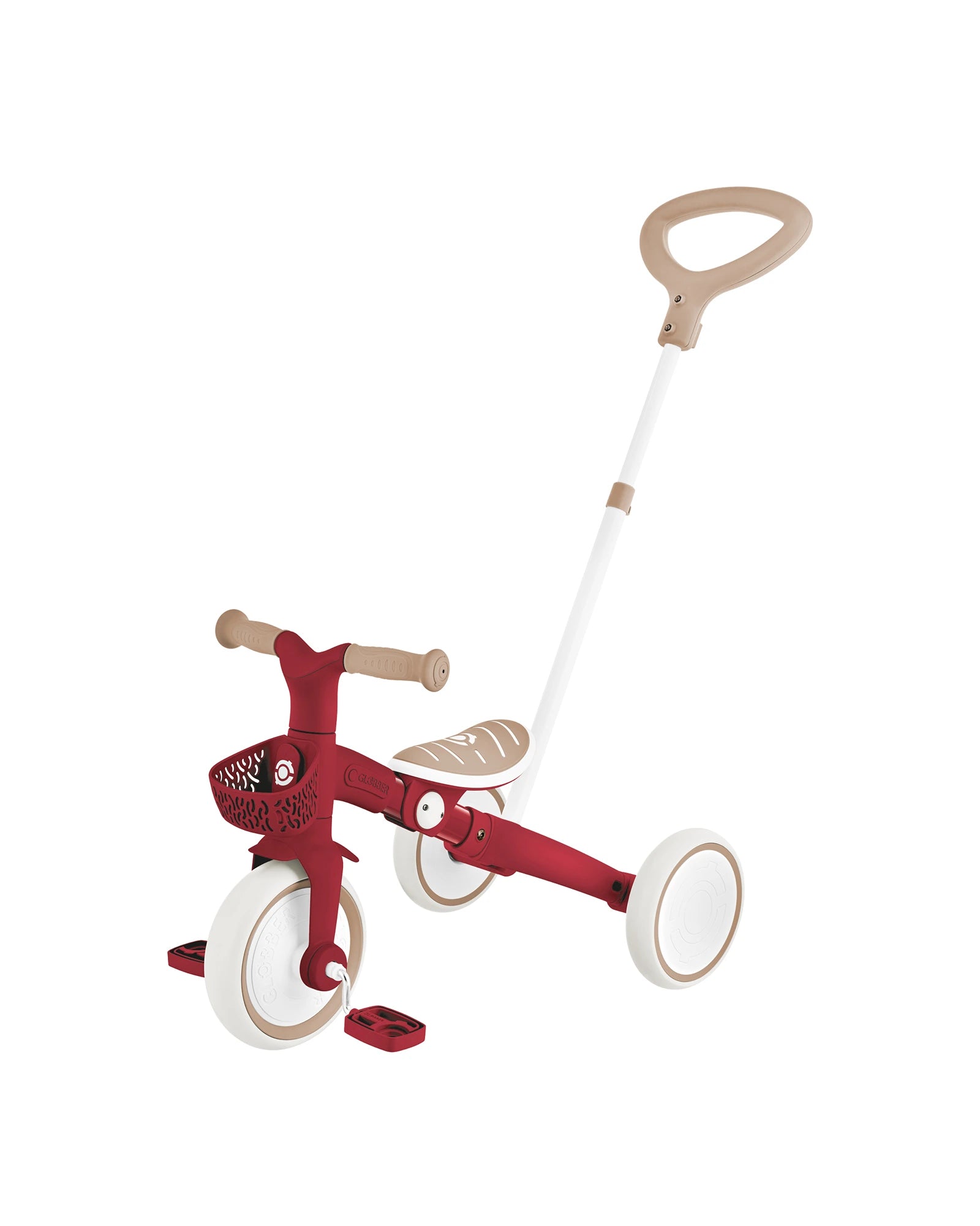 Globber Learning Trike 3in1 Plus Ecologic - Vintage Red