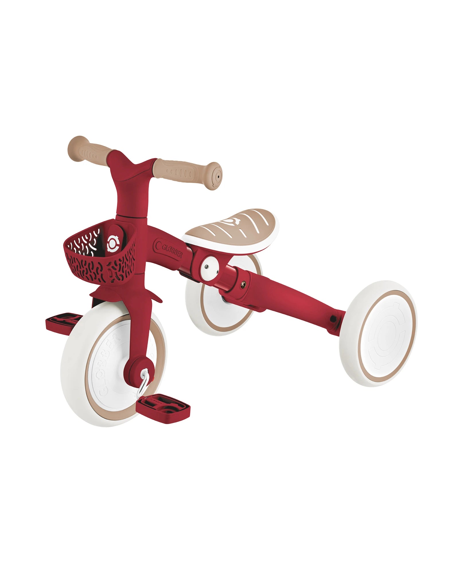 Globber Learning Trike 3in1 Plus Ecologic - Vintage Red