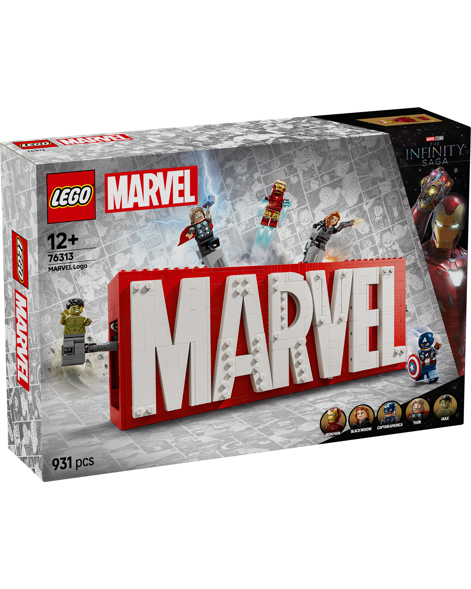 76313 MARVEL Logo & Minifigures