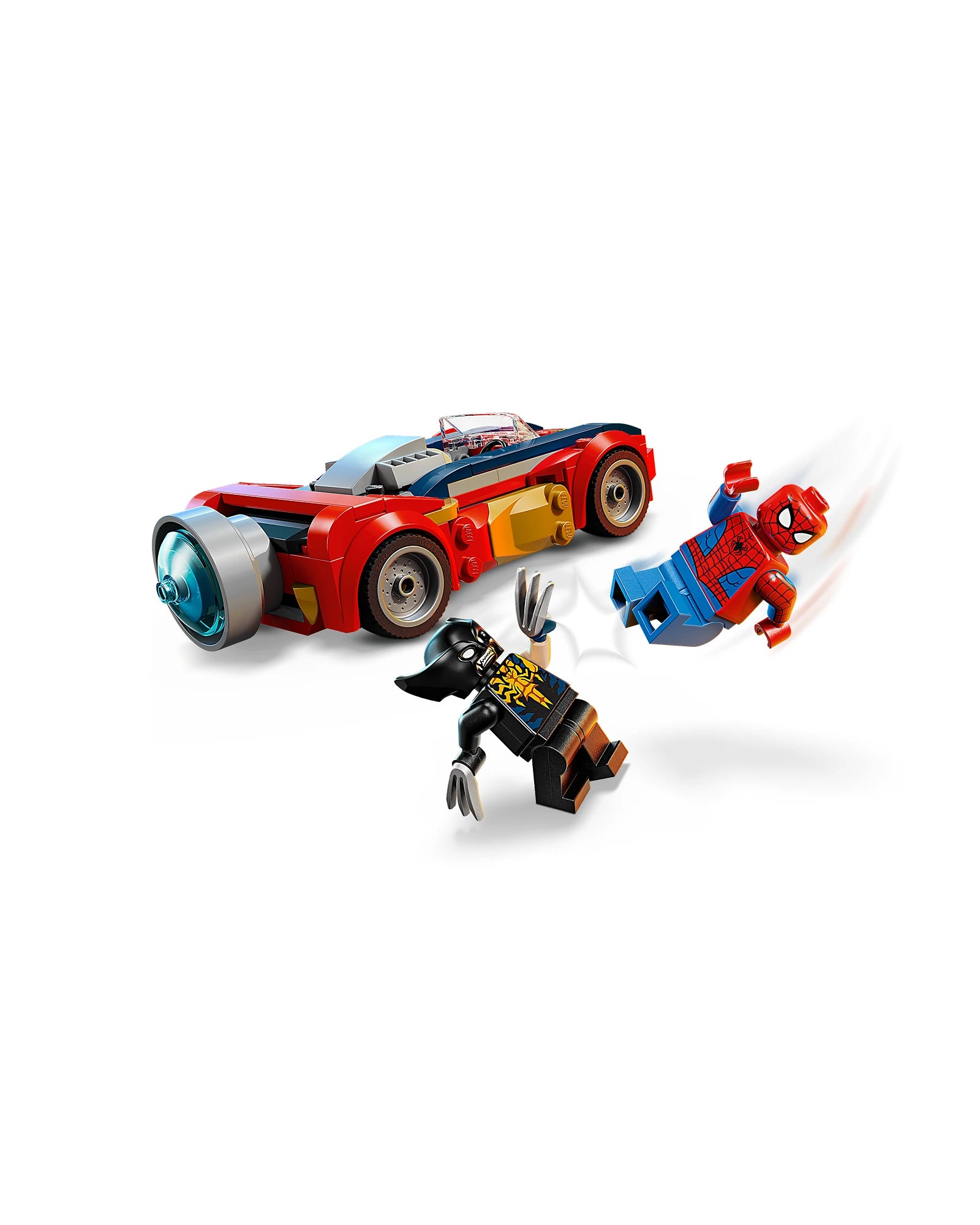 76336 Spider-Man Car vs. Venomized Wolverine