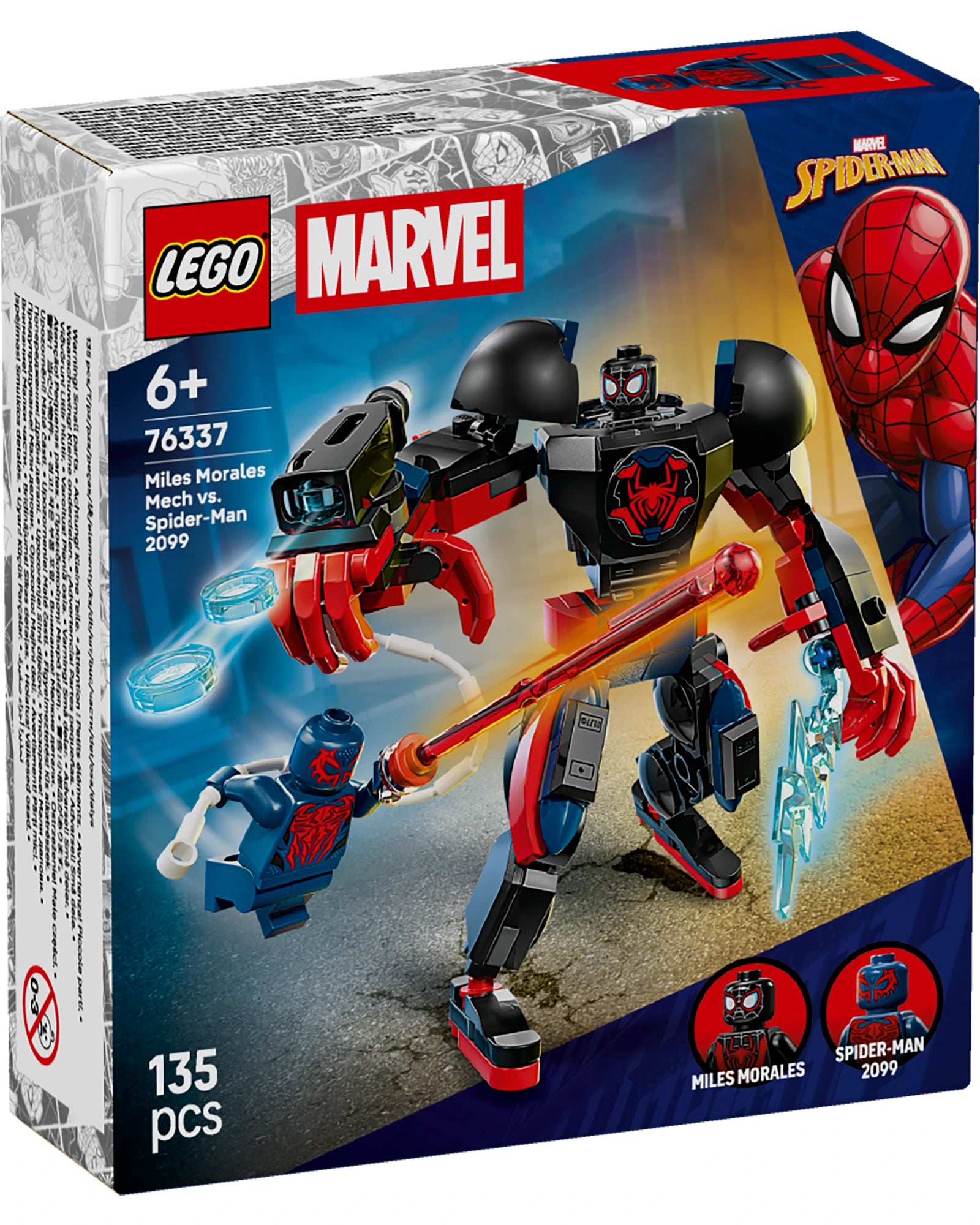 76337 Miles Morales Mech vs. Spider-Man 2099
