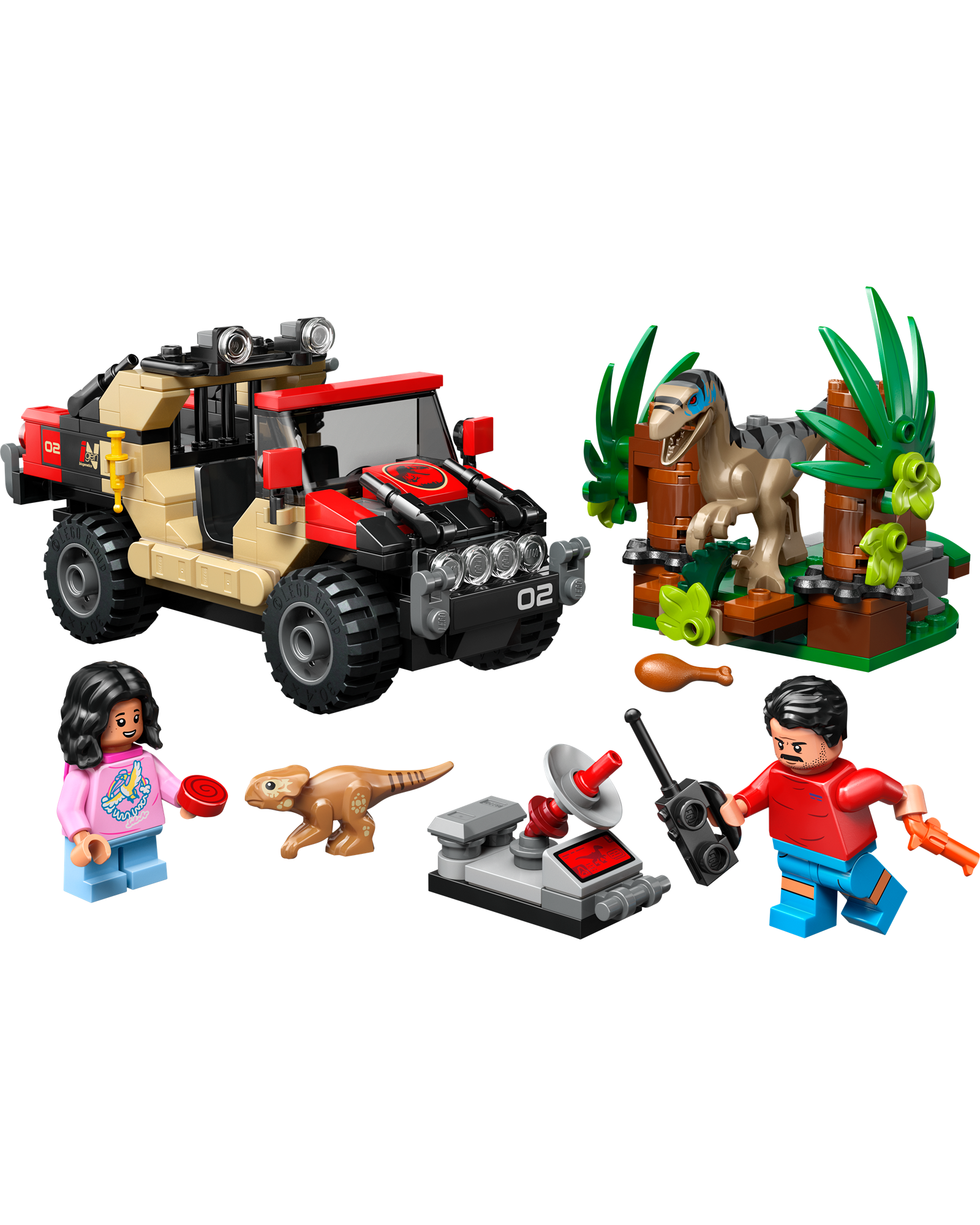 Raptor Jurassic World Lego Cena 76972 Raptor Off-Road Escape