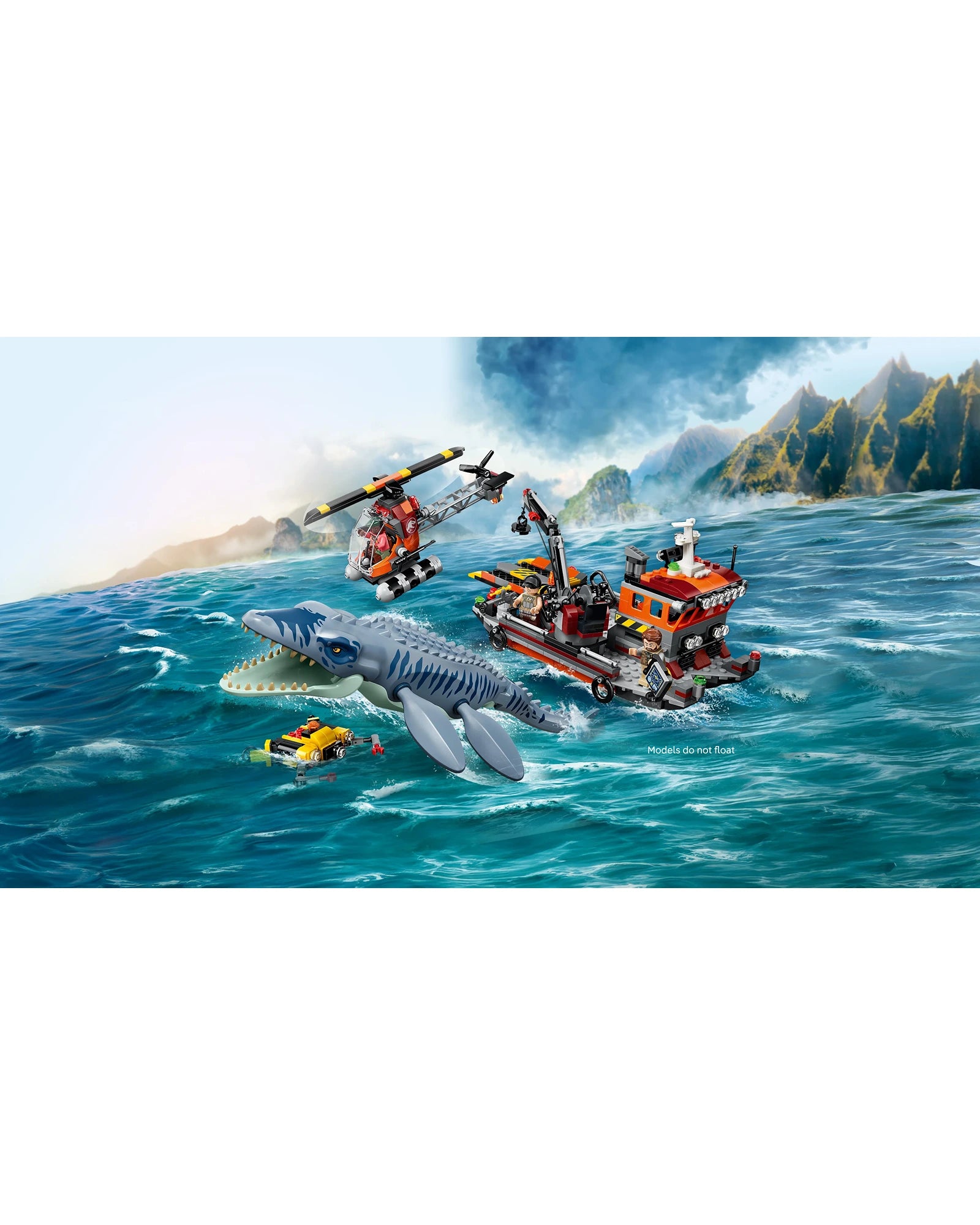 77983 Mosasaurus Dinosaur Boat Attack
