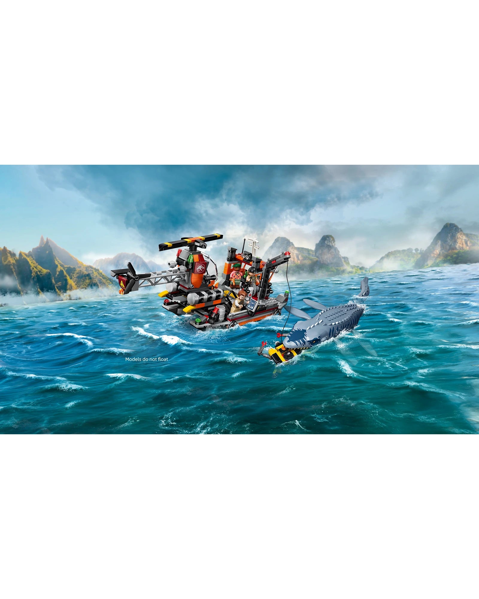 77983 Mosasaurus Dinosaur Boat Attack