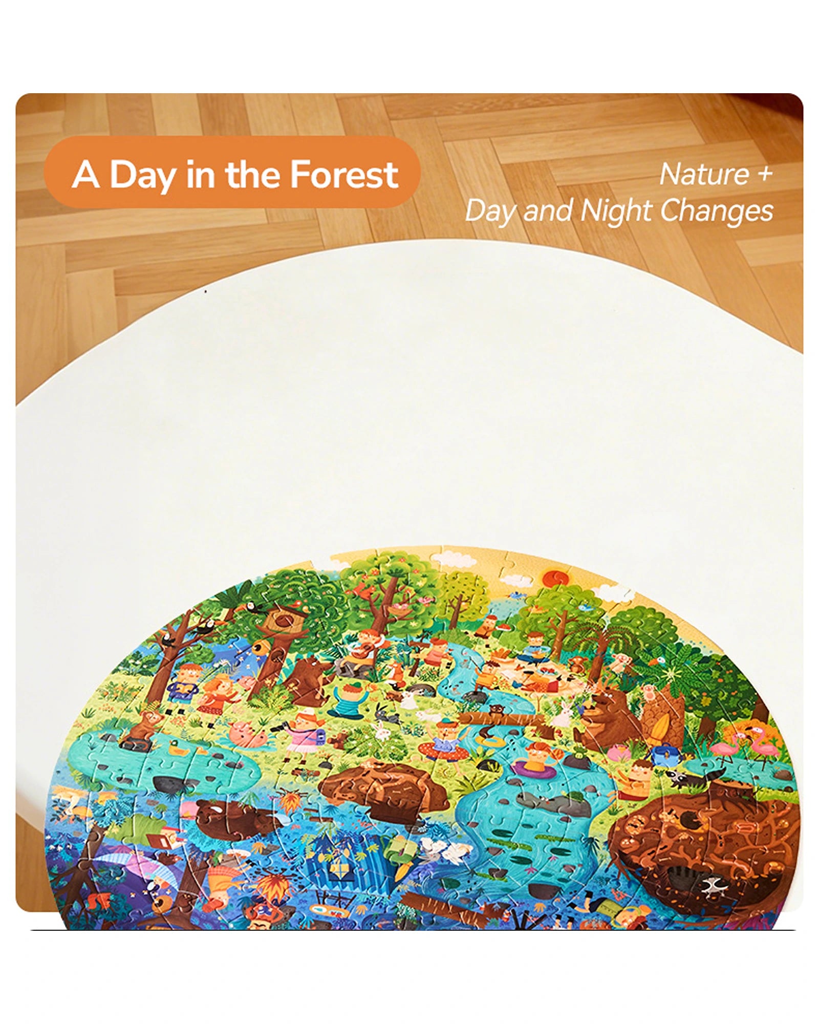mideer Panoramic Puzzle - A Day in the Forest