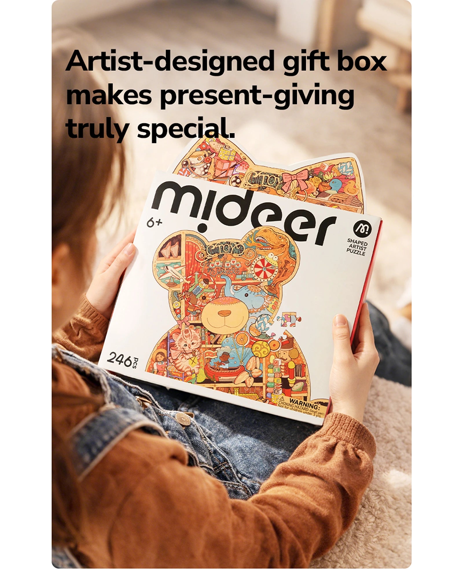 mideer Shaped Artist Puzzle - Bears Home