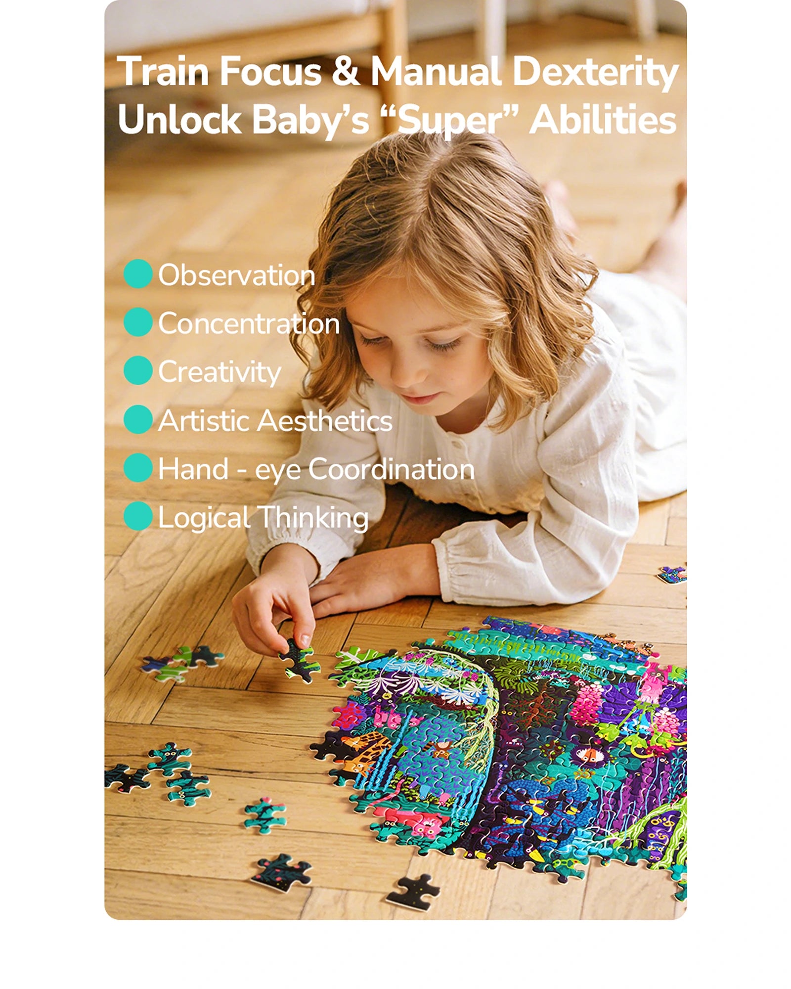 mideer Shaped Artist Puzzle - Elephant Dream