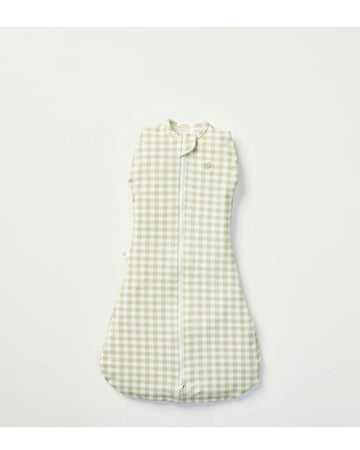 Grow Kindly 1.0 TOG Swaddle Sleeping Bag - Gumleaf Gingham