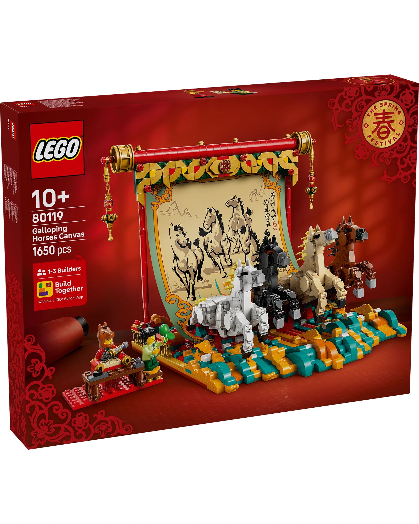 80119 Galloping Horses Canvas