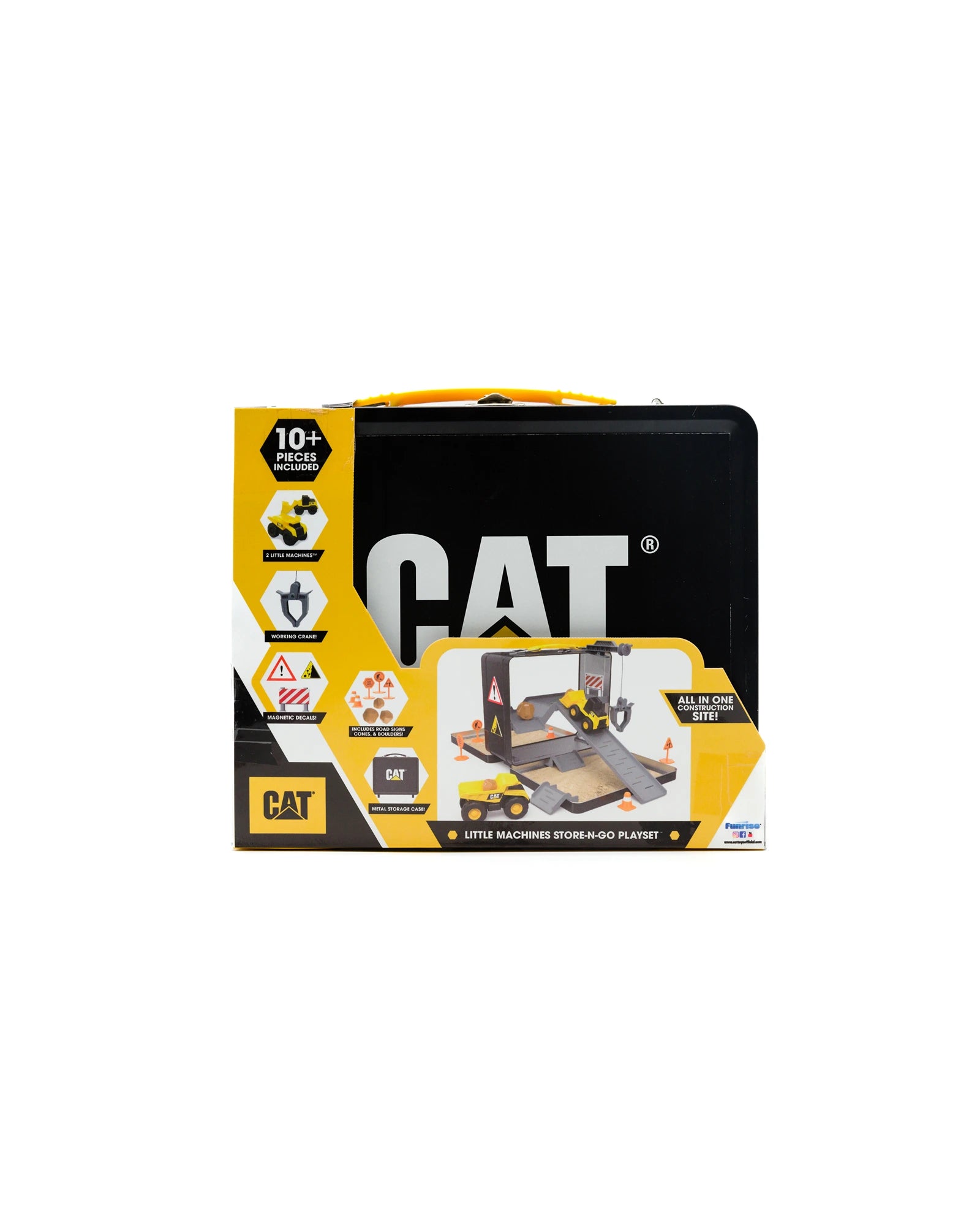 Caterpillar Little Machines Store n Go Plaset with 3 Vehicles and Compound