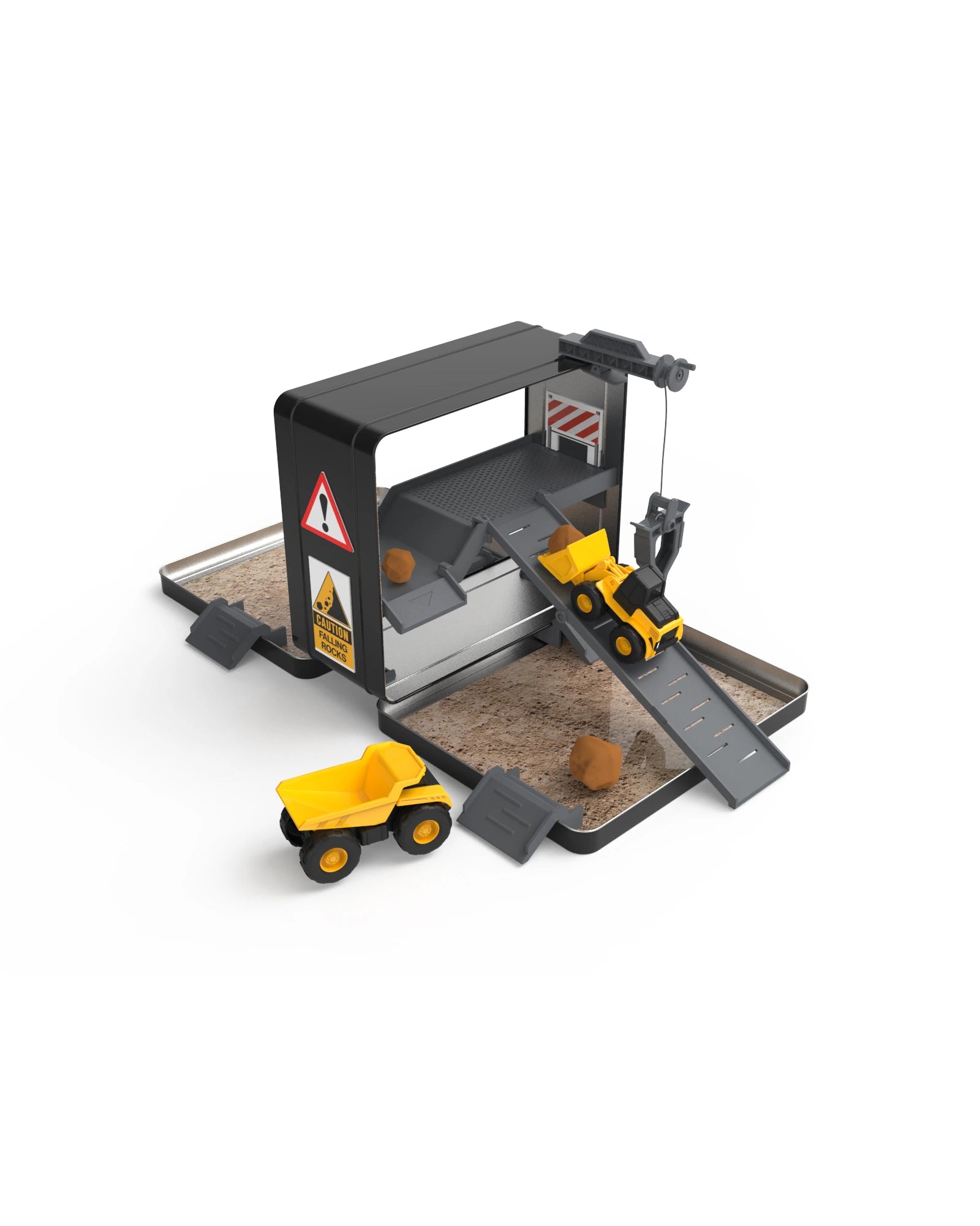 Caterpillar Little Machines Store n Go Plaset with 3 Vehicles and Compound