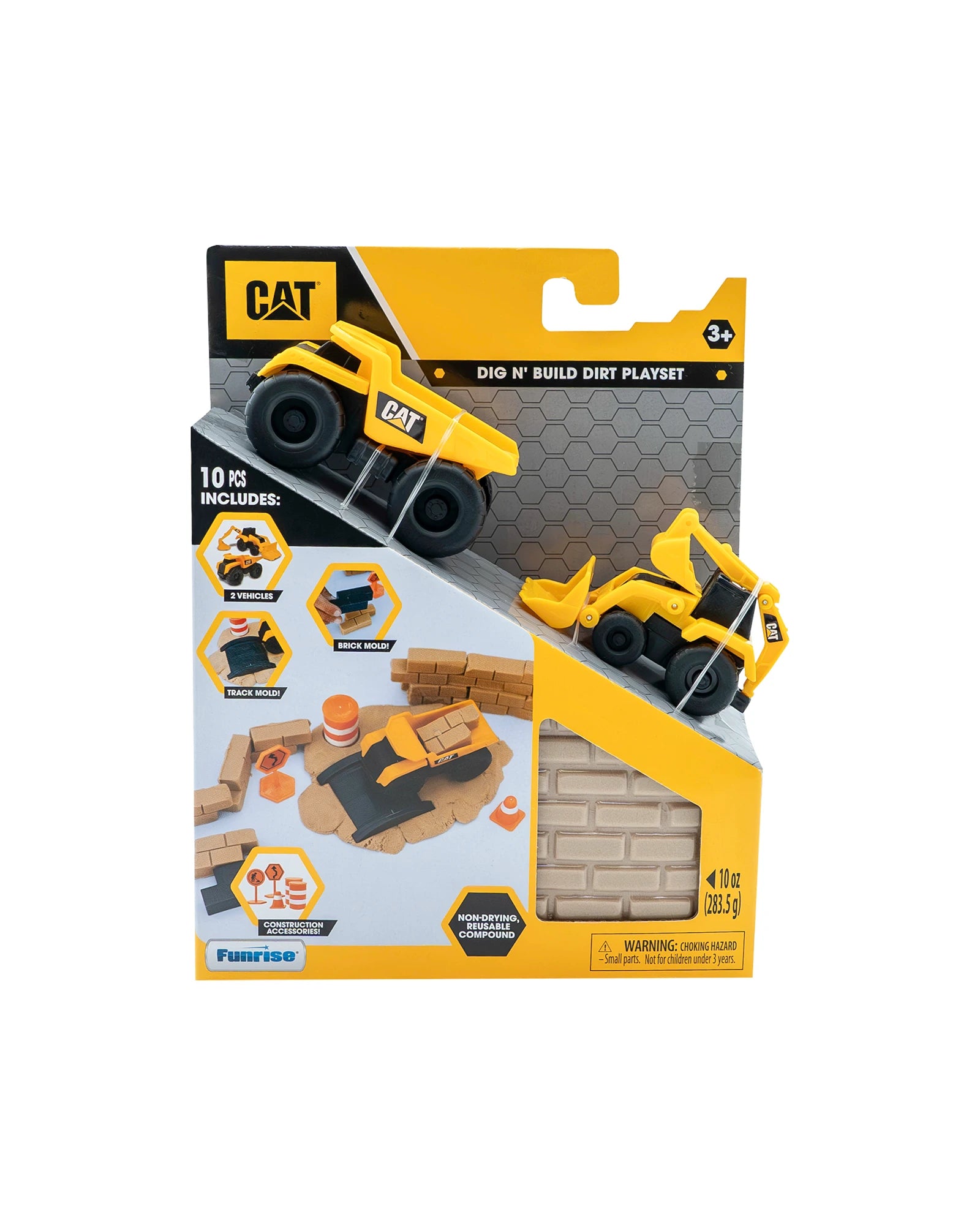 CAT Dig n Build 10oz w Two Vehicles Assorted