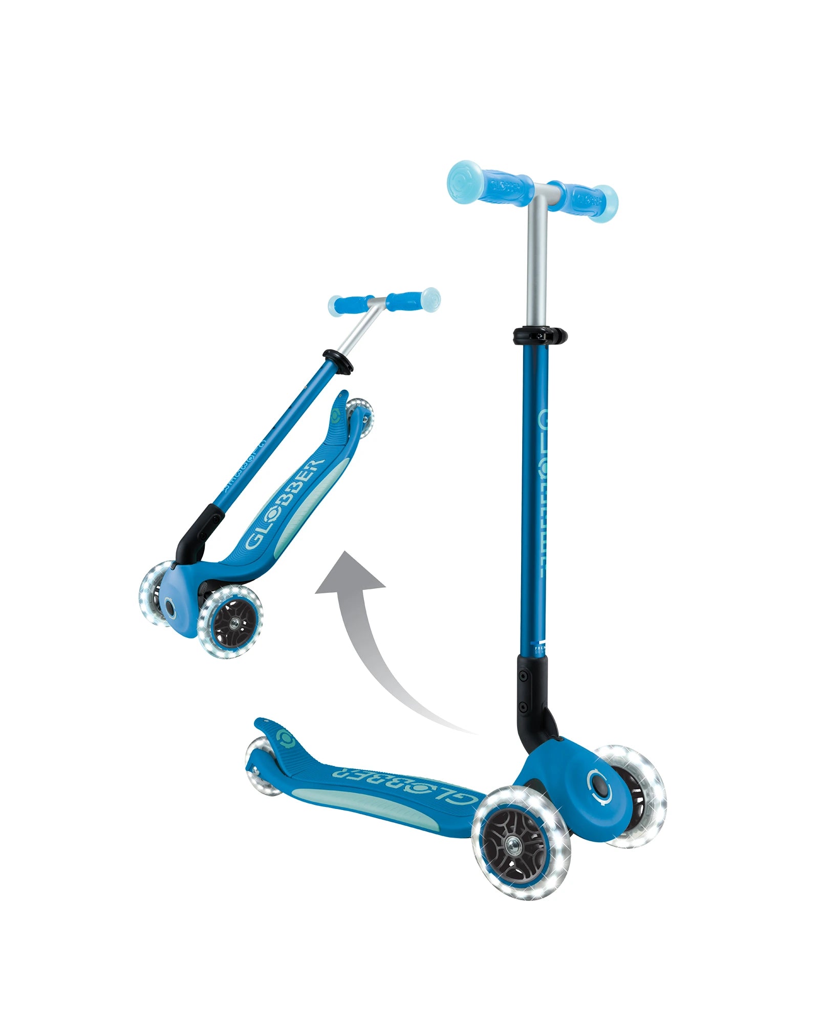 Globber Elite Glow Lights Deep Blue