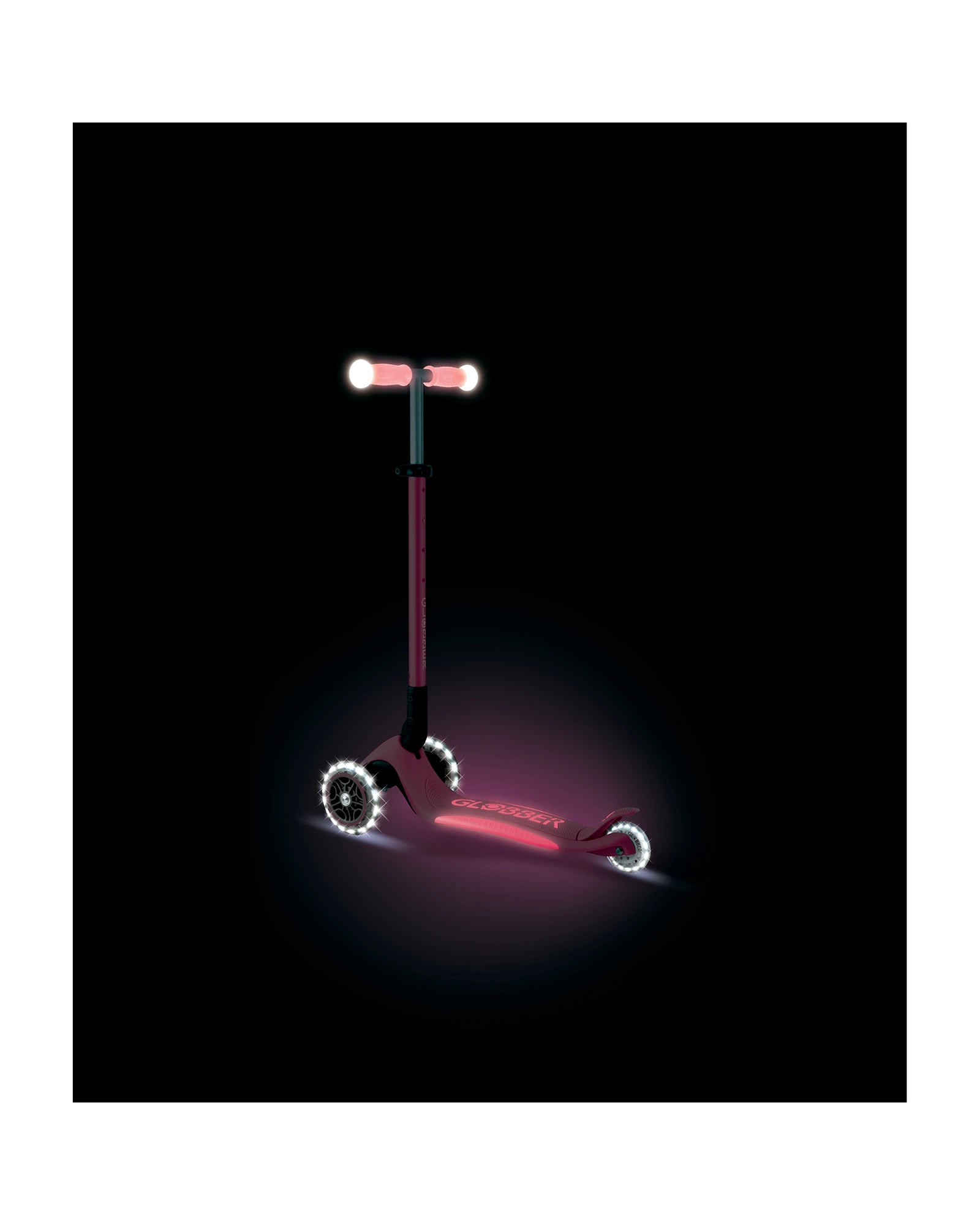 Globber Elite Glow Lights Pastel Pink