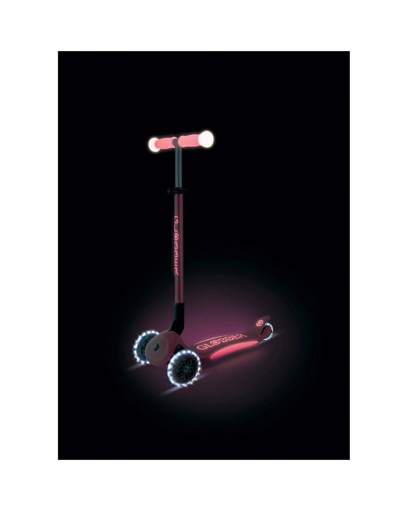 Globber Elite Glow Lights Pastel Pink