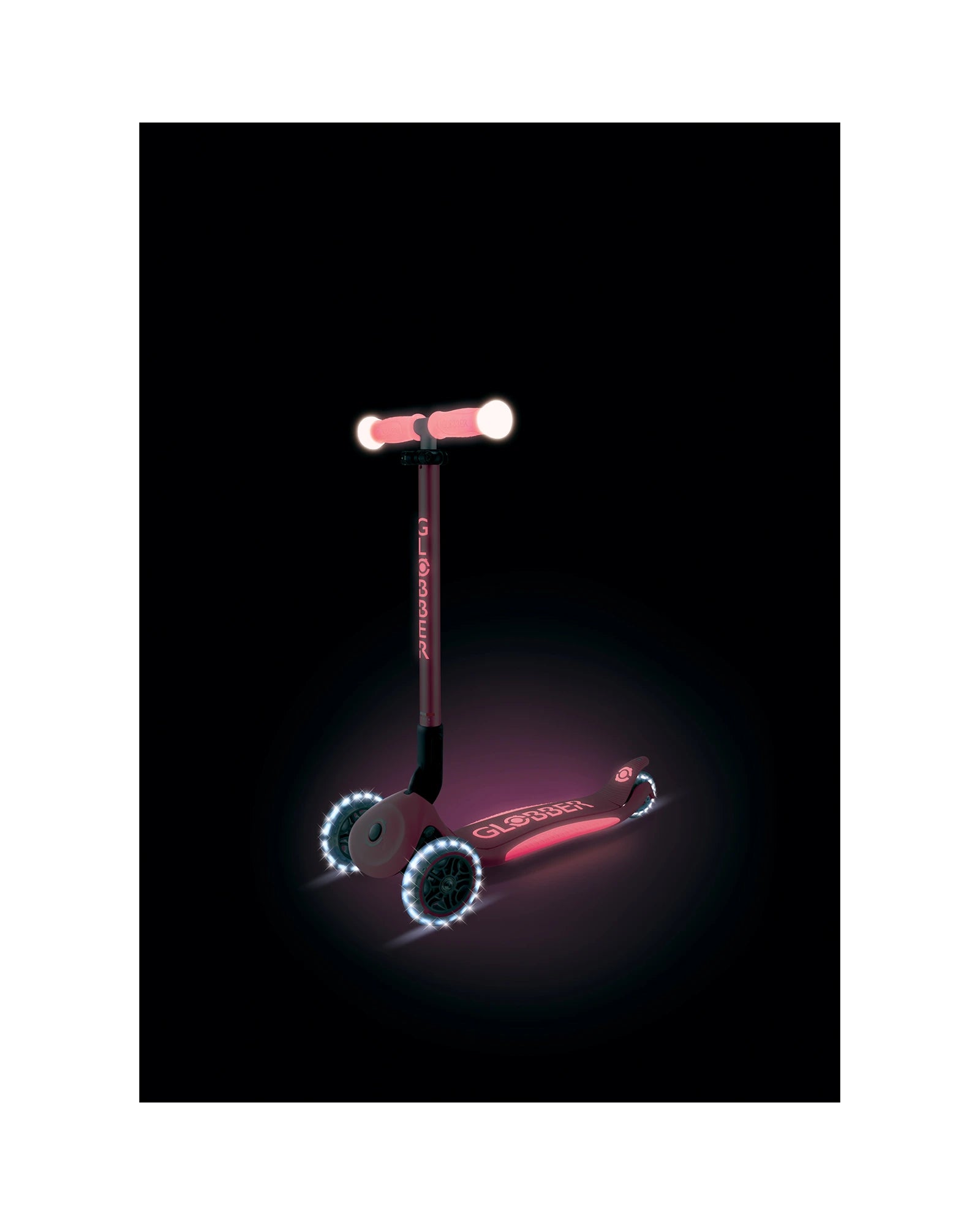 Globber Elite Glow Lights Pastel Pink