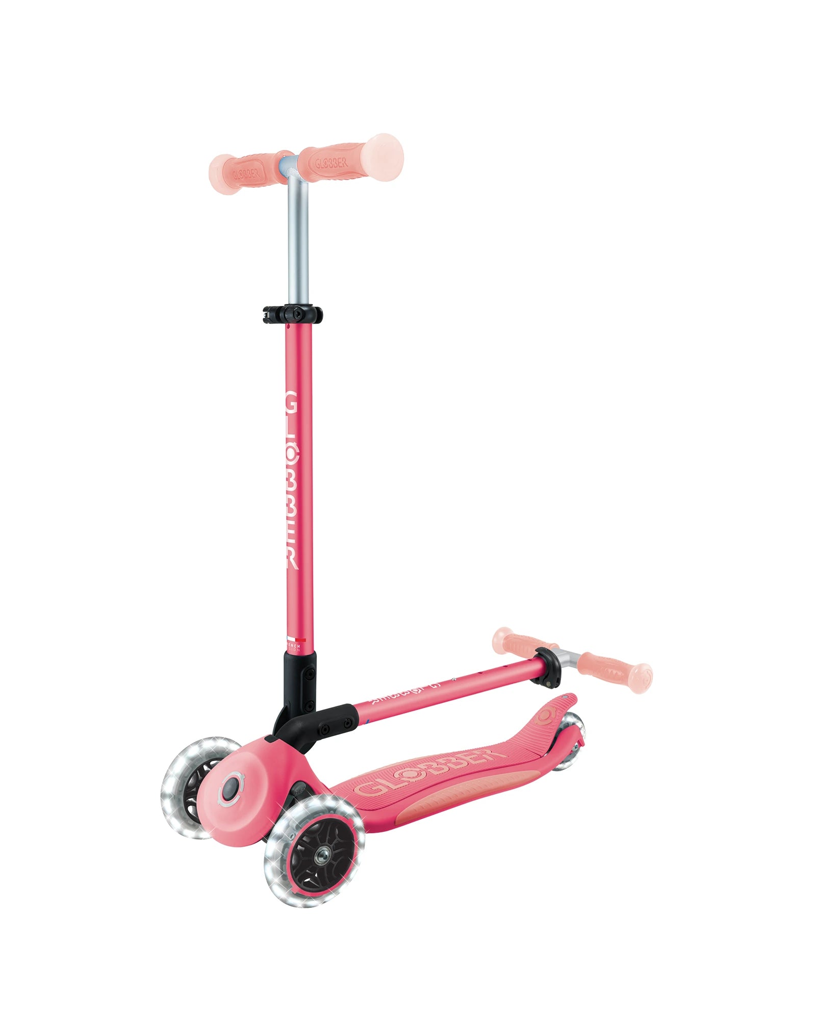 Globber Elite Glow Lights Pastel Pink