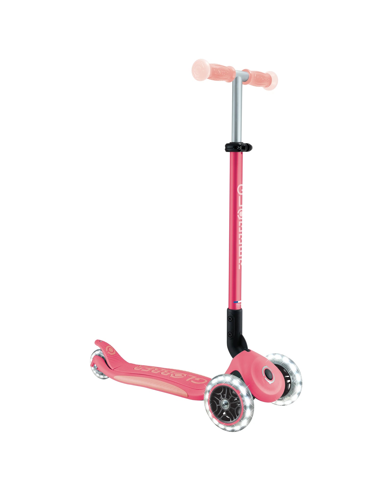 Globber Elite Glow Lights Pastel Pink