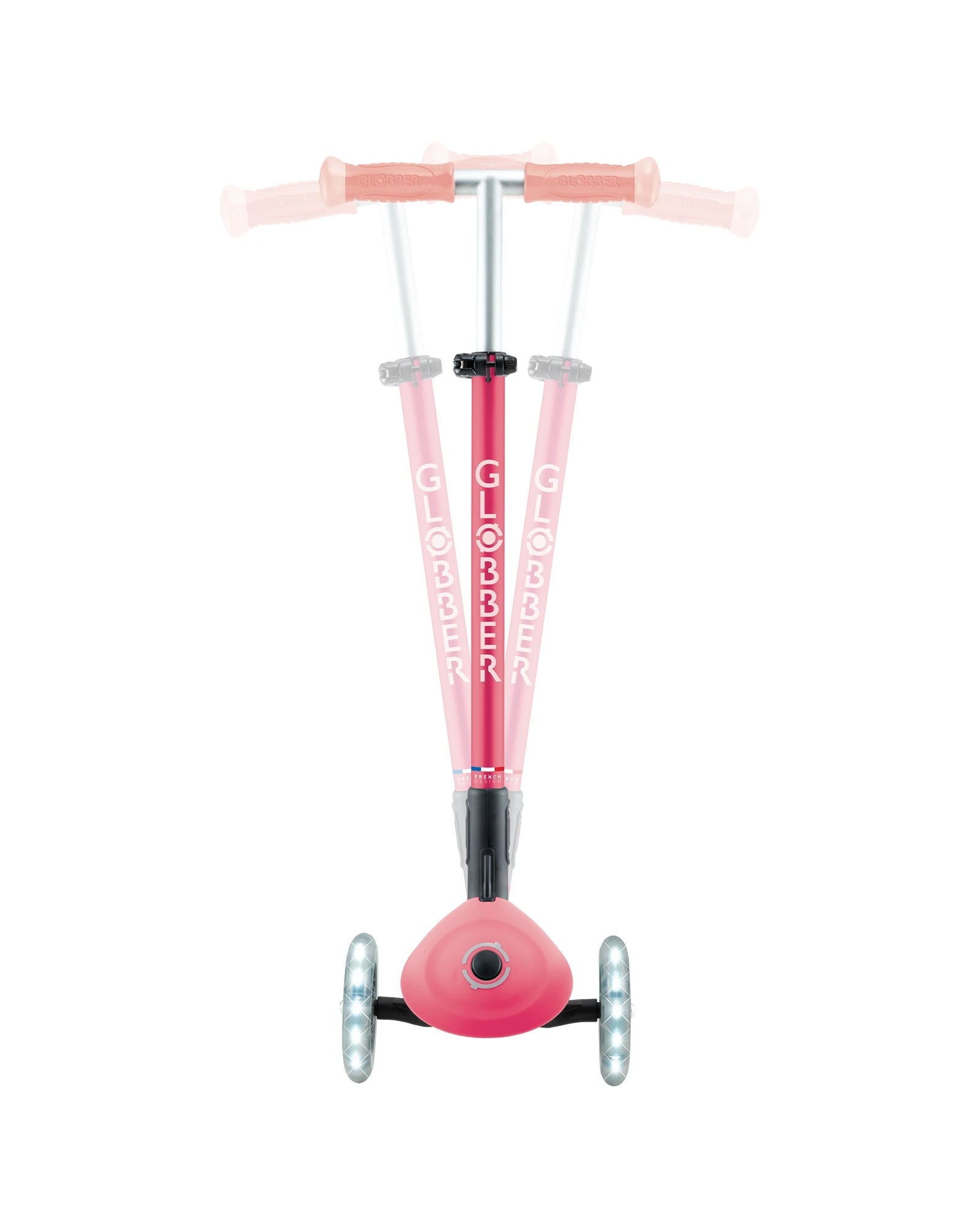 Globber Elite Glow Lights Pastel Pink