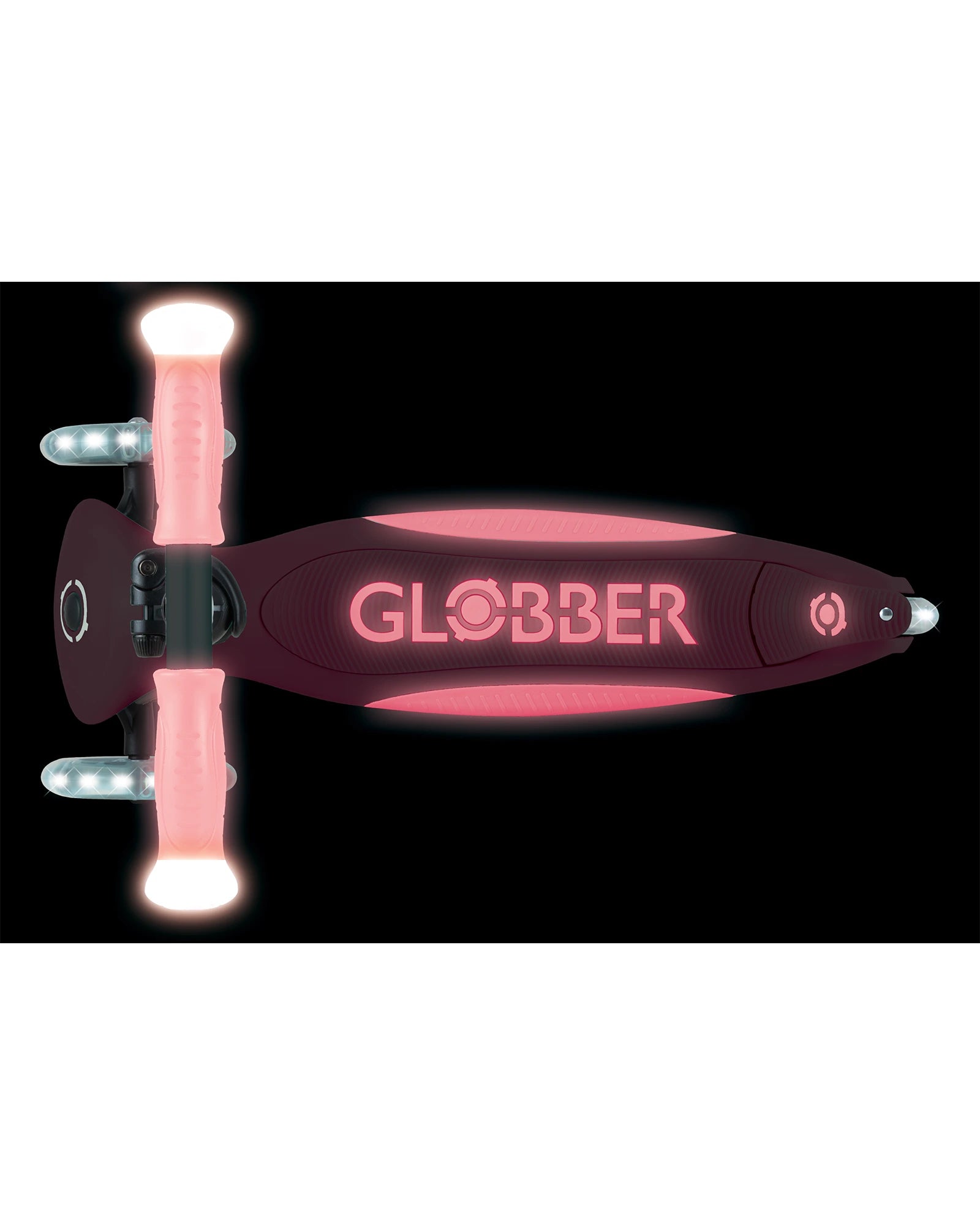 Globber Elite Glow Lights Pastel Pink