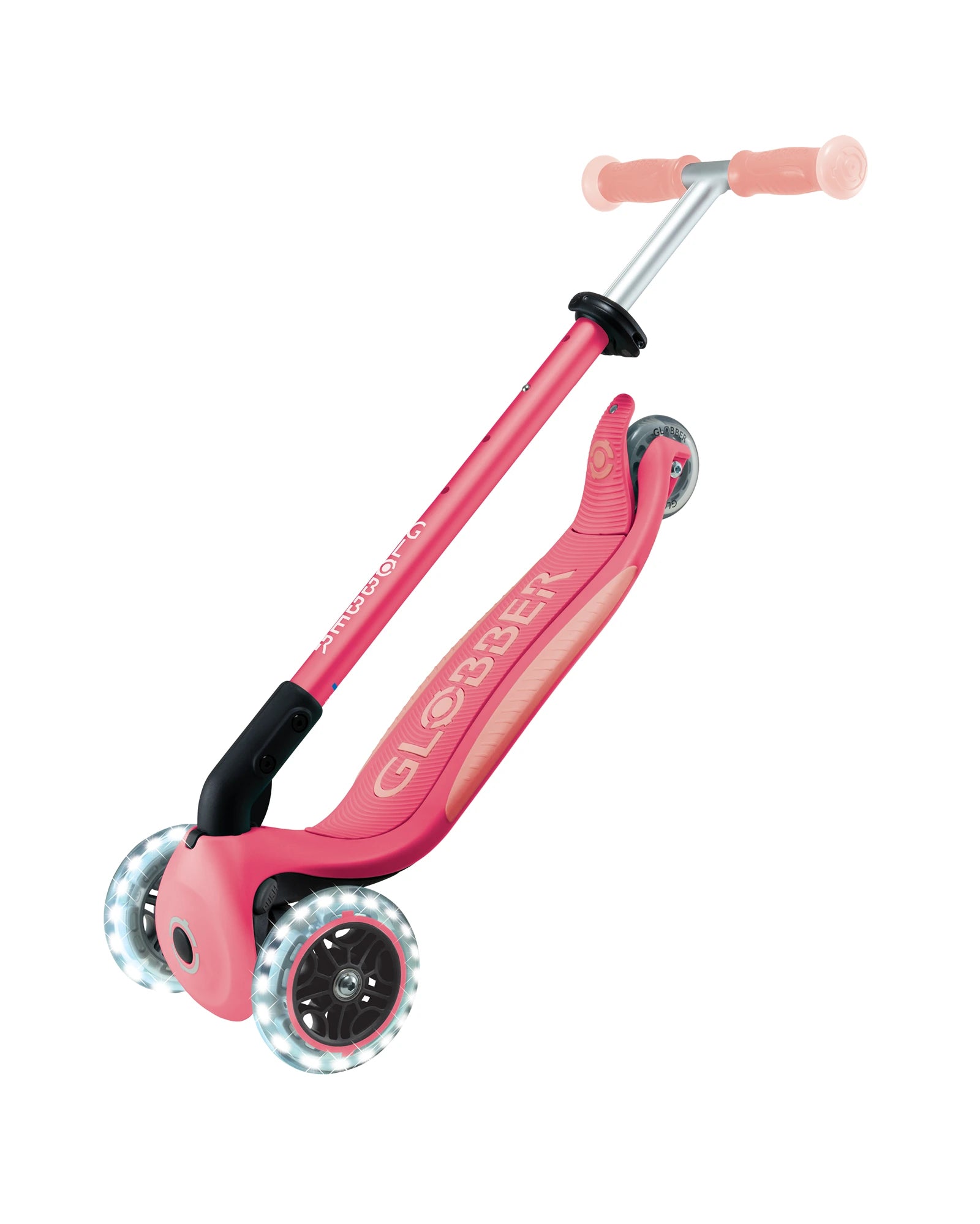 Globber Elite Glow Lights Pastel Pink