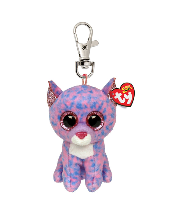 TY Beanie Boo Cassidy Lavender Cat Clip