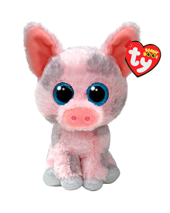 TY Beanie Boo Hambo Pink Pig Regular