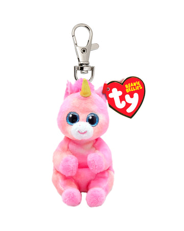 TY Beanie Bellies Skylar Pink Unicorn Clip
