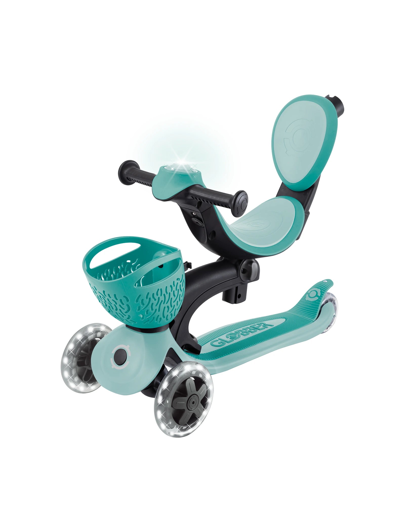 Globber Go Up Baby Lights 360 Mint/Dark Mint