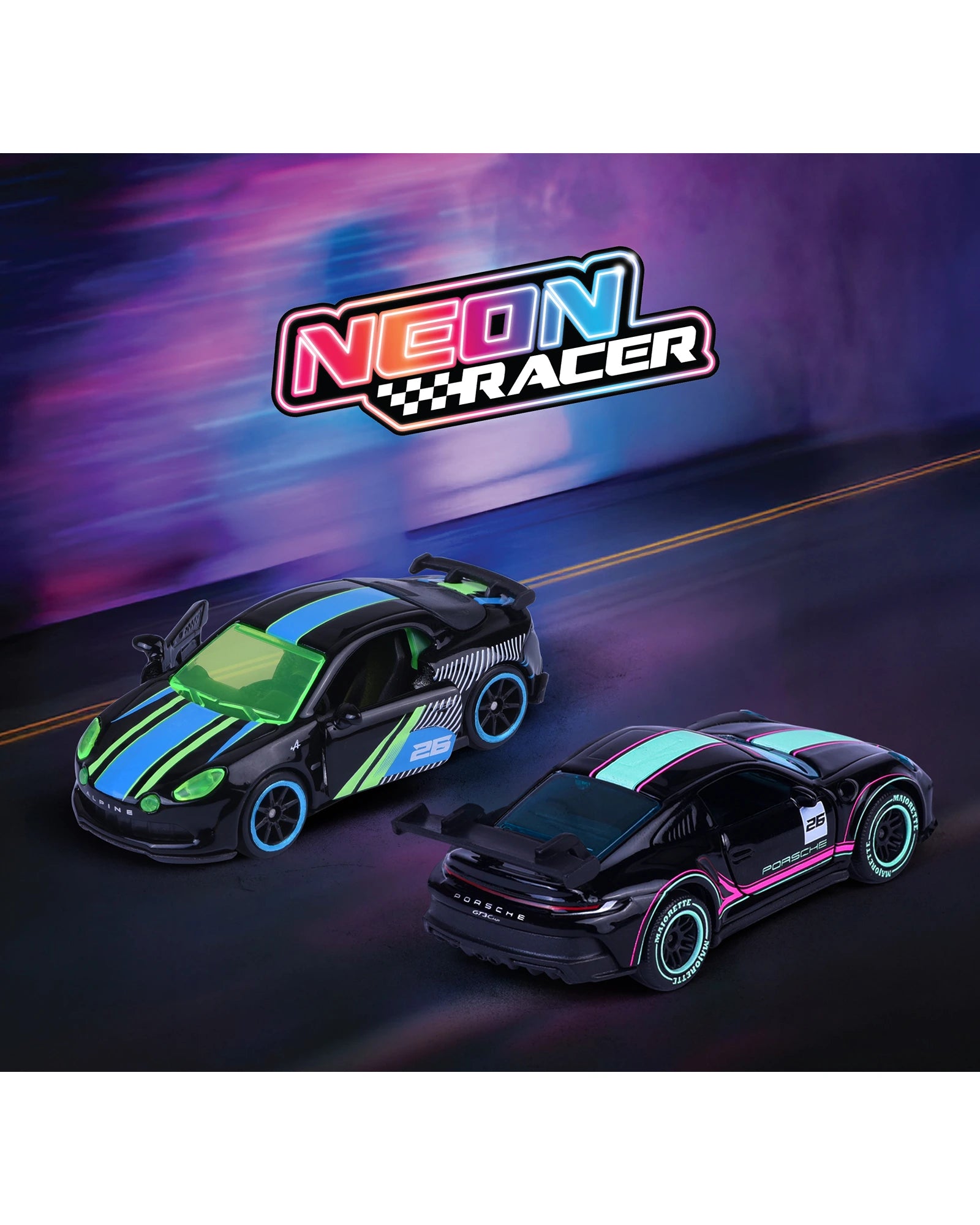 Majorette Neon Racer Premium cars