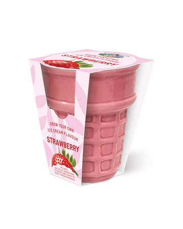 Ice Cream Cone Grow Kit Strawberry - Pink