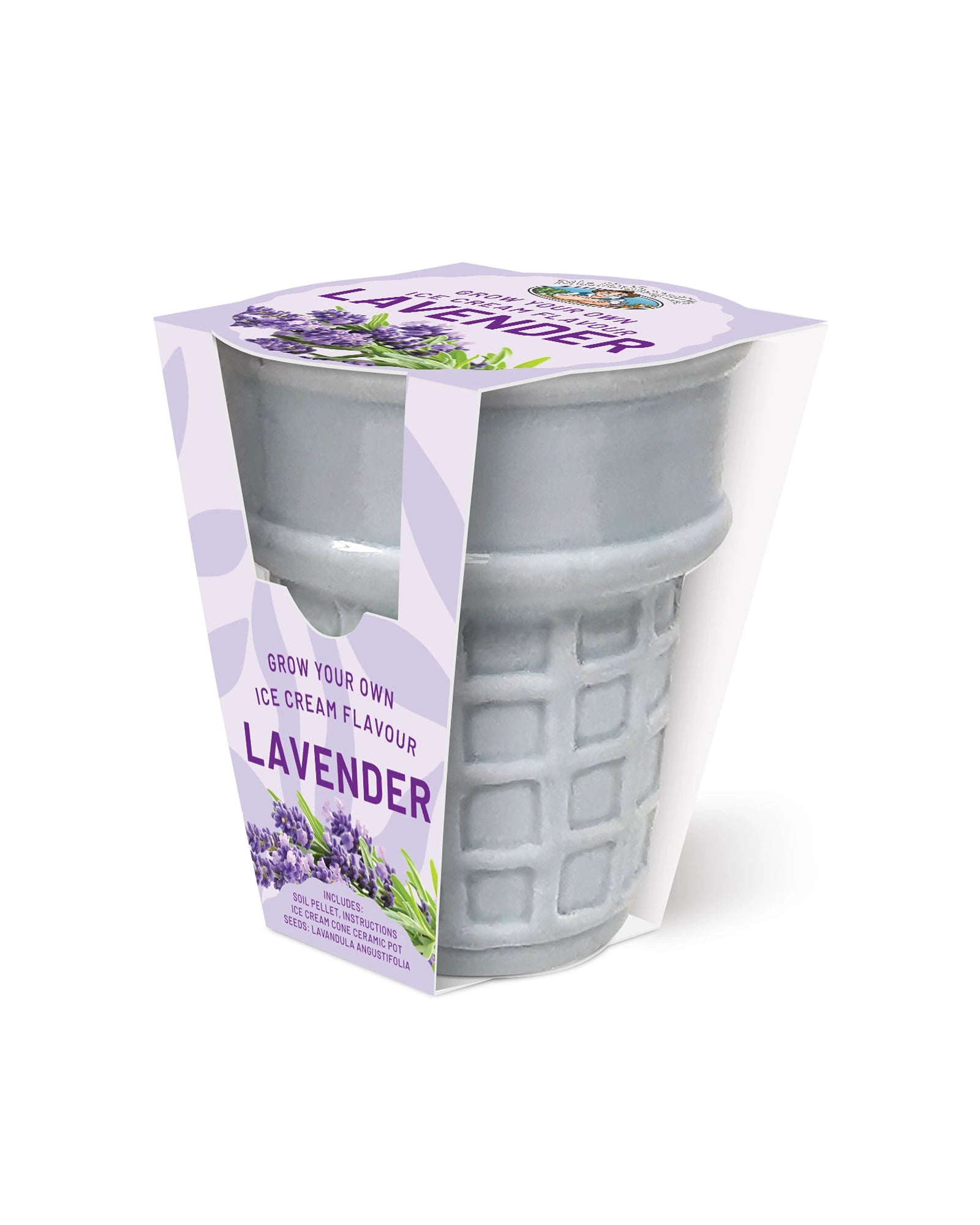 Ice Cream Cone Grow Kit Lavender - Purple