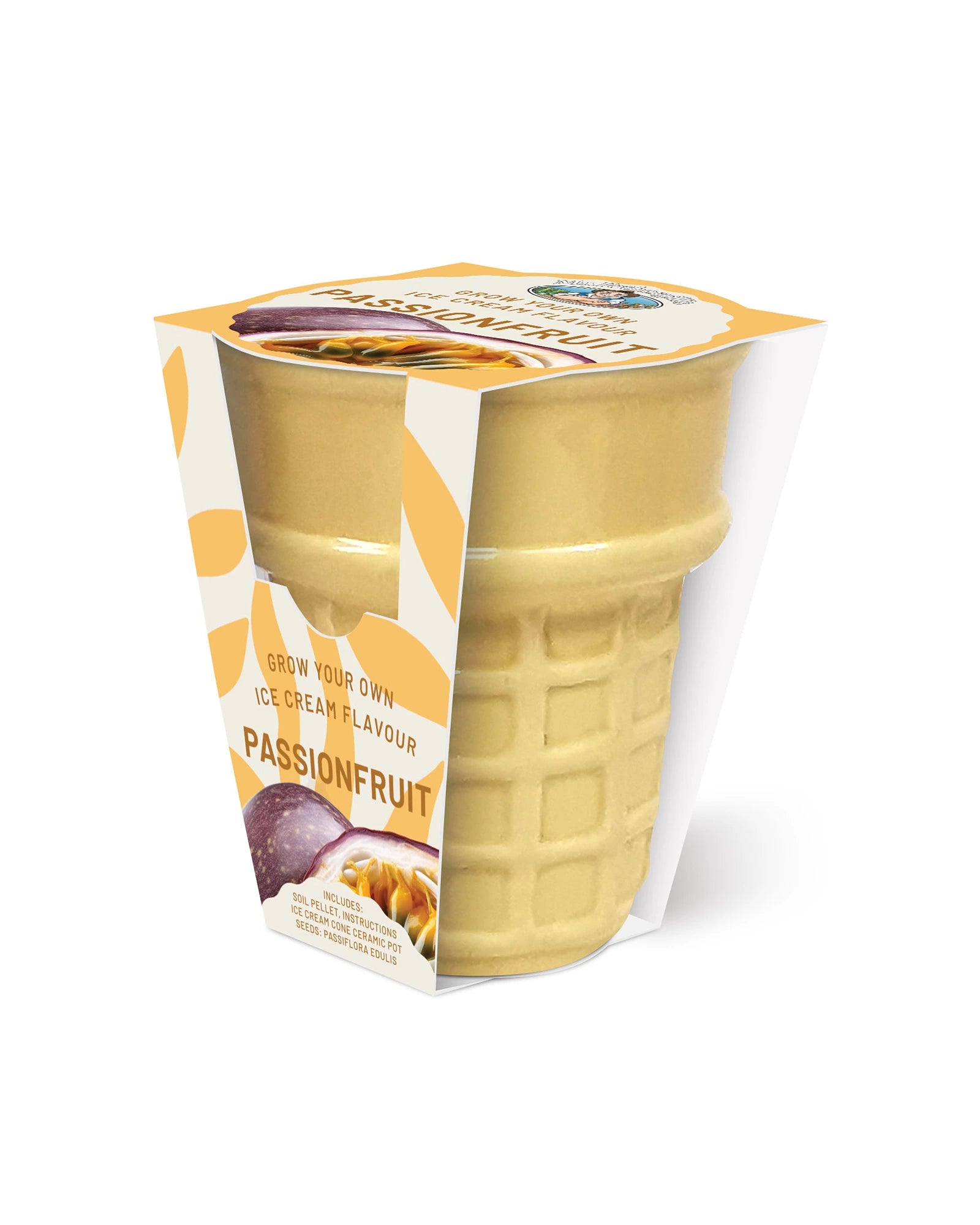 Ice Cream Cone Grow Kit Passionfruit - Yellow