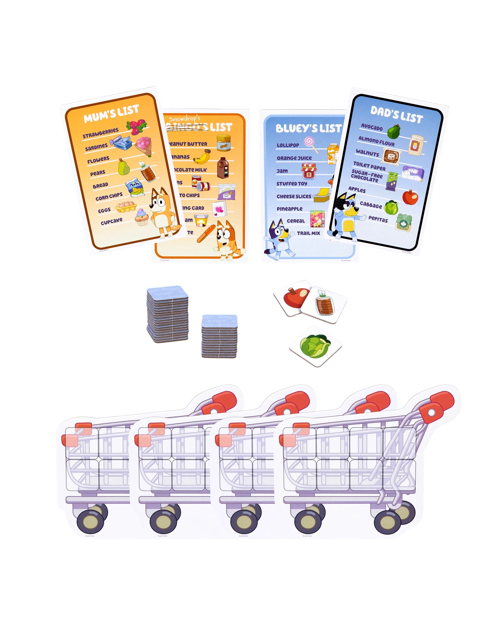 Bluey Shopping List Game