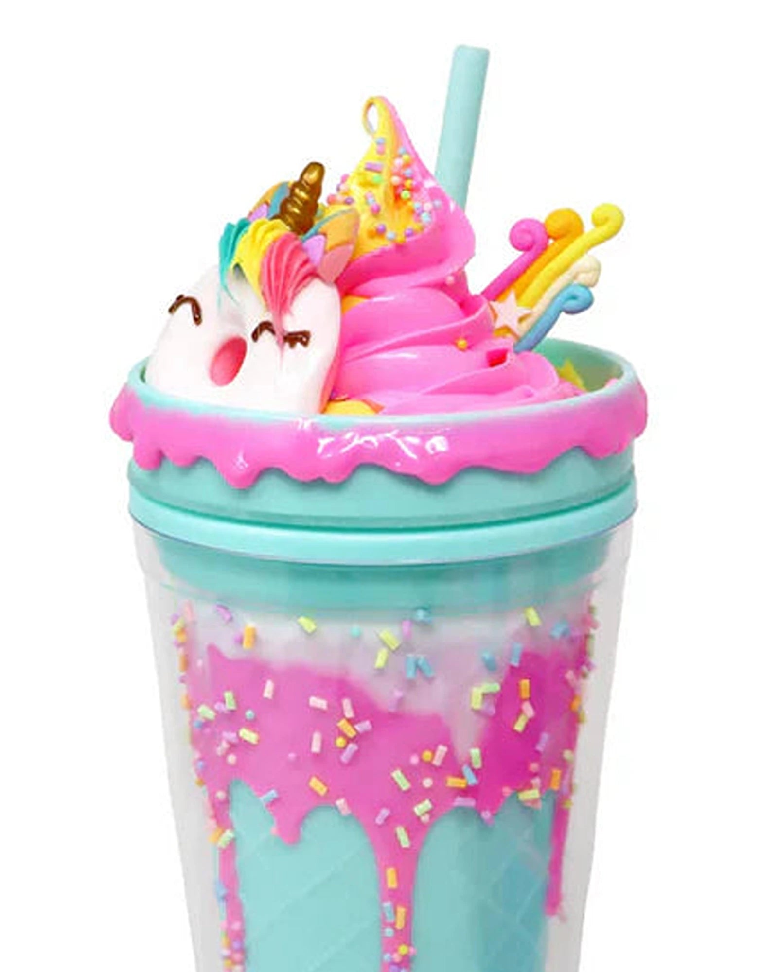 Unicorn Donut Drinking Cup Blue