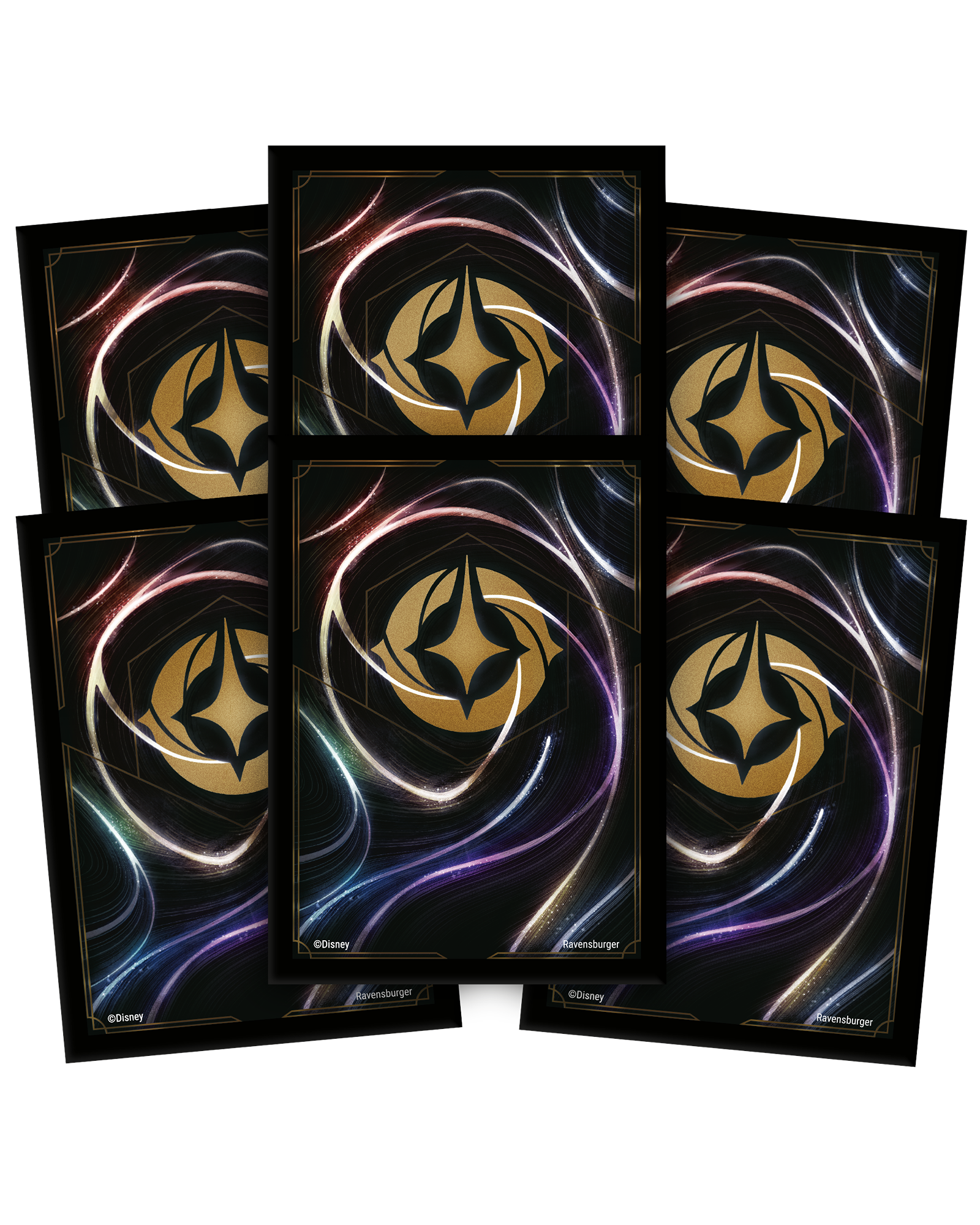 Disney Lorcana Set 5 Sleeves Evergreen Lore Icon Logo