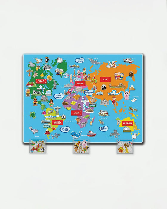 Giant World Felt Map