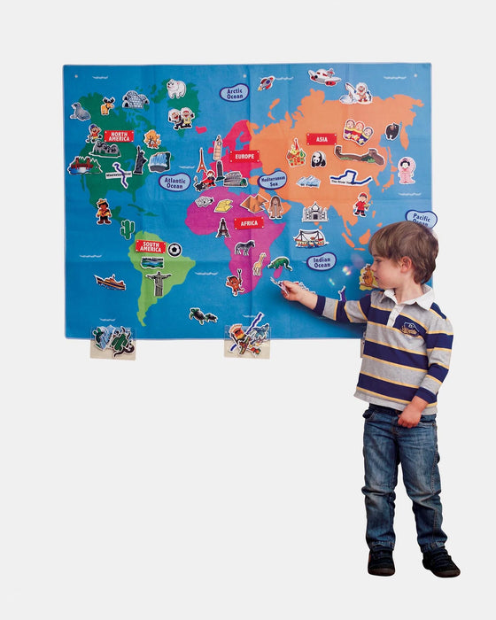 Giant World Felt Map