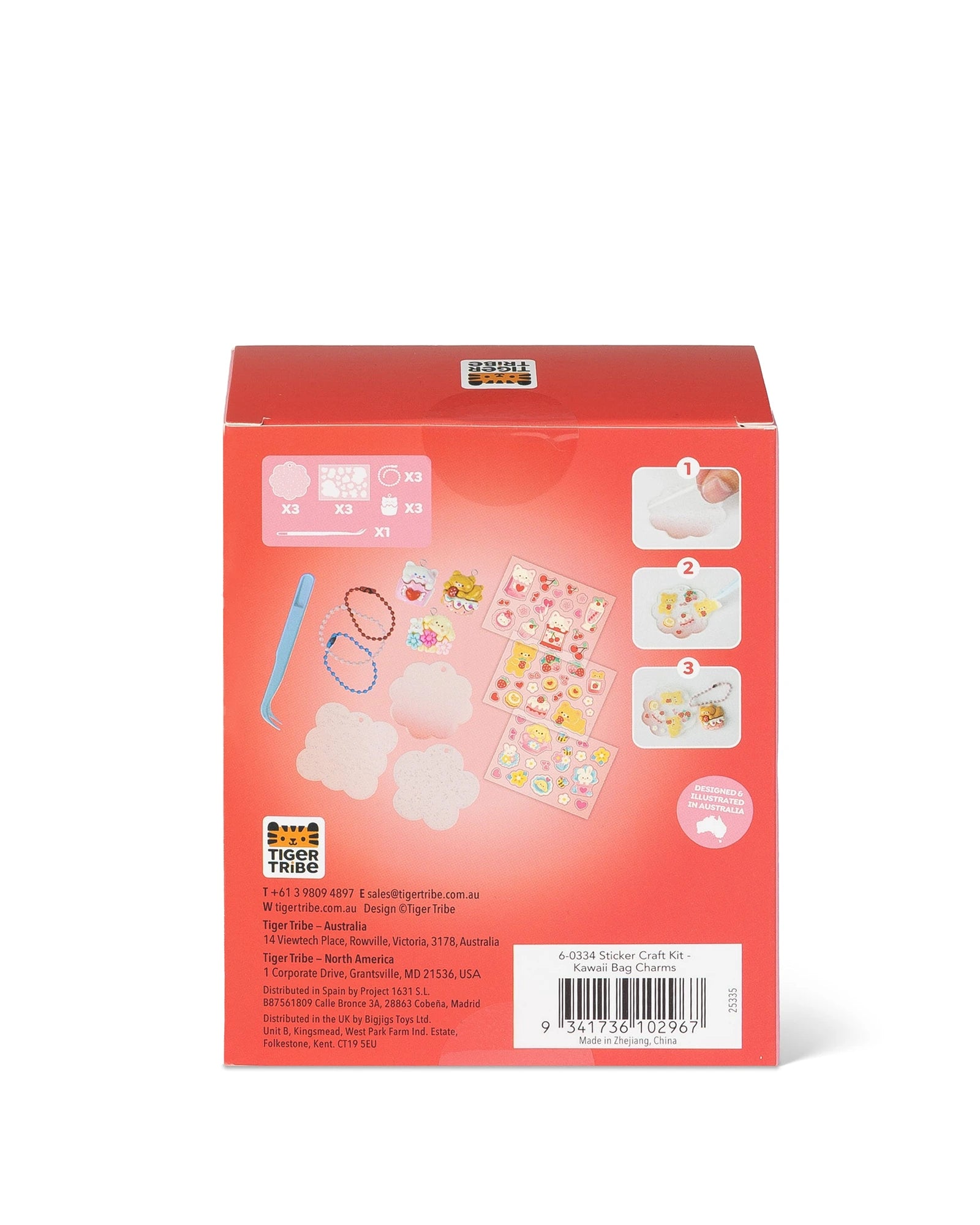 Sticker Craft Kit - Kawaii Bag Charms