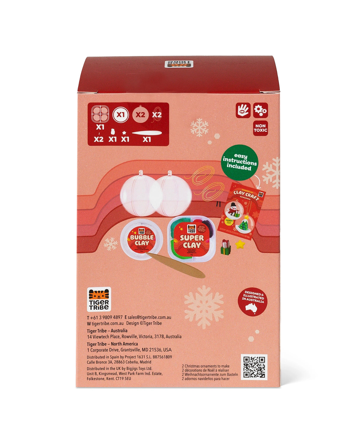 Clay Craft - Ornament Kit - Snowman & Tree
