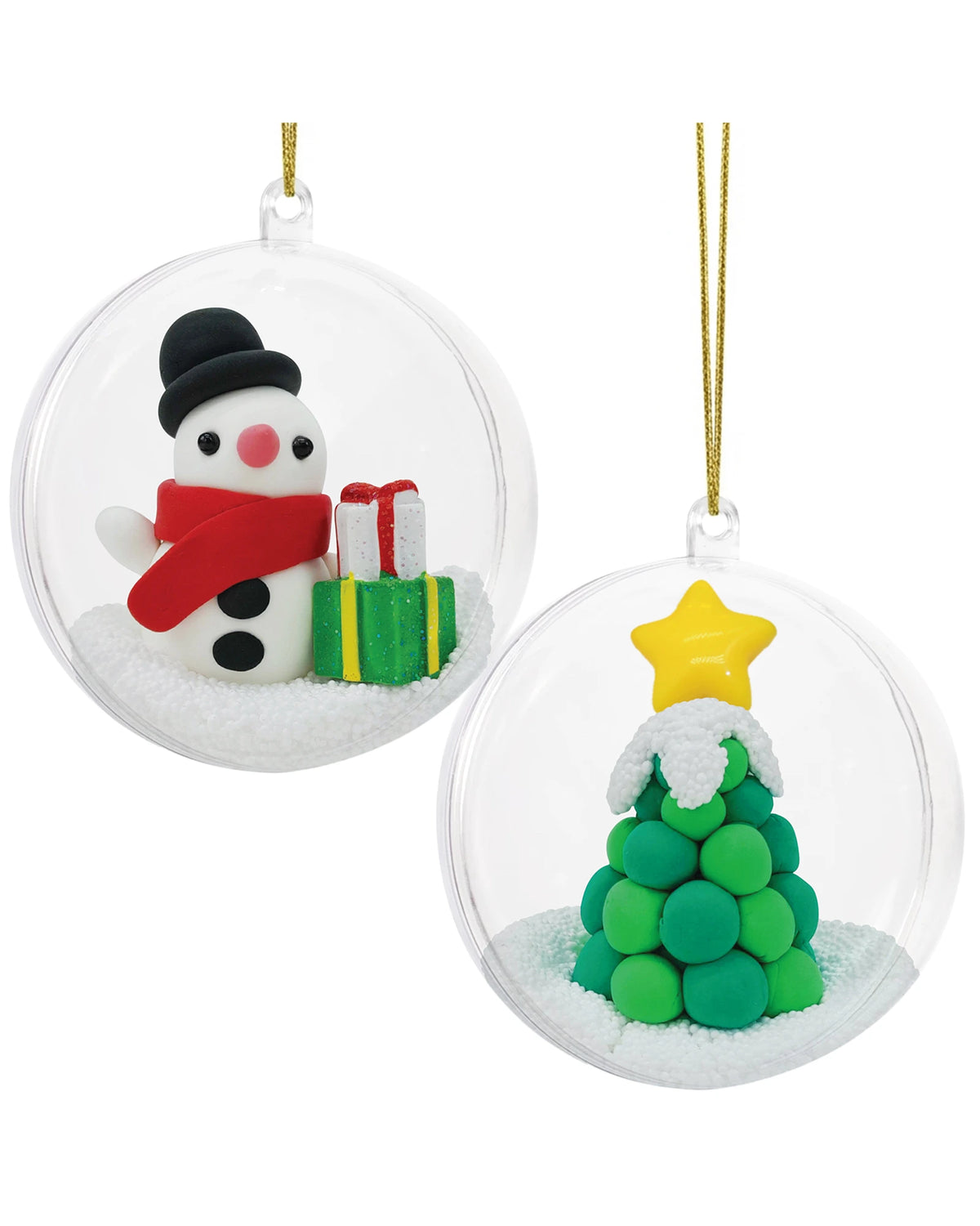 Clay Craft - Ornament Kit - Snowman & Tree