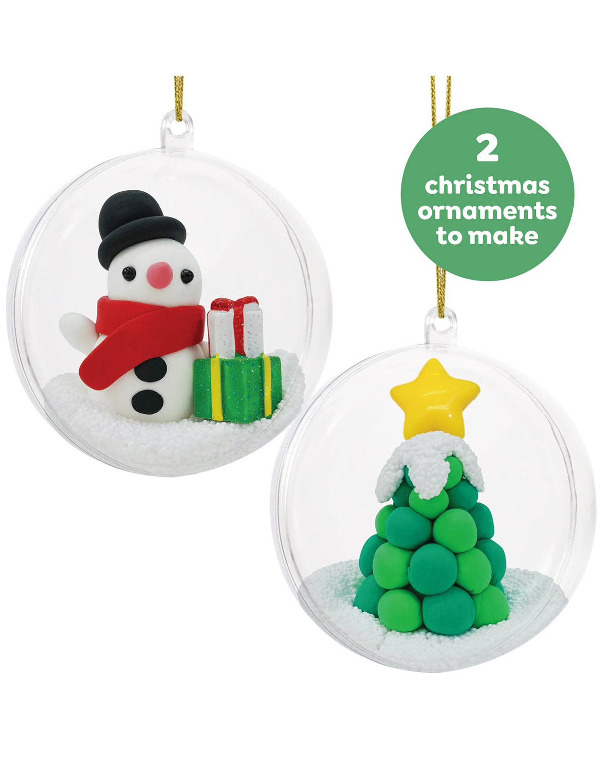 Clay Craft - Ornament Kit - Snowman & Tree