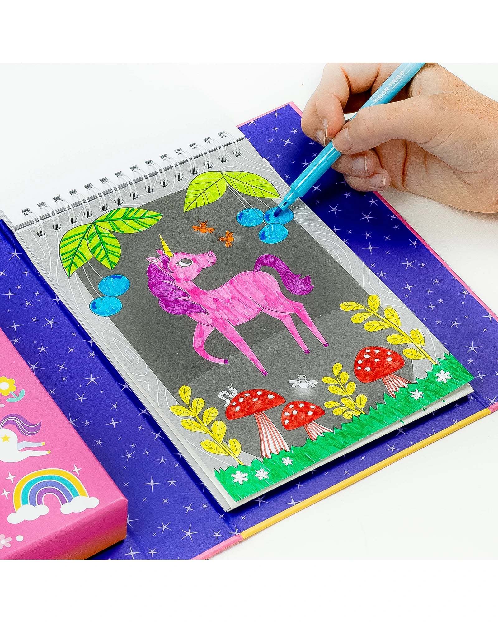 Tiger Tribe Colouring Set Unicorn Magic