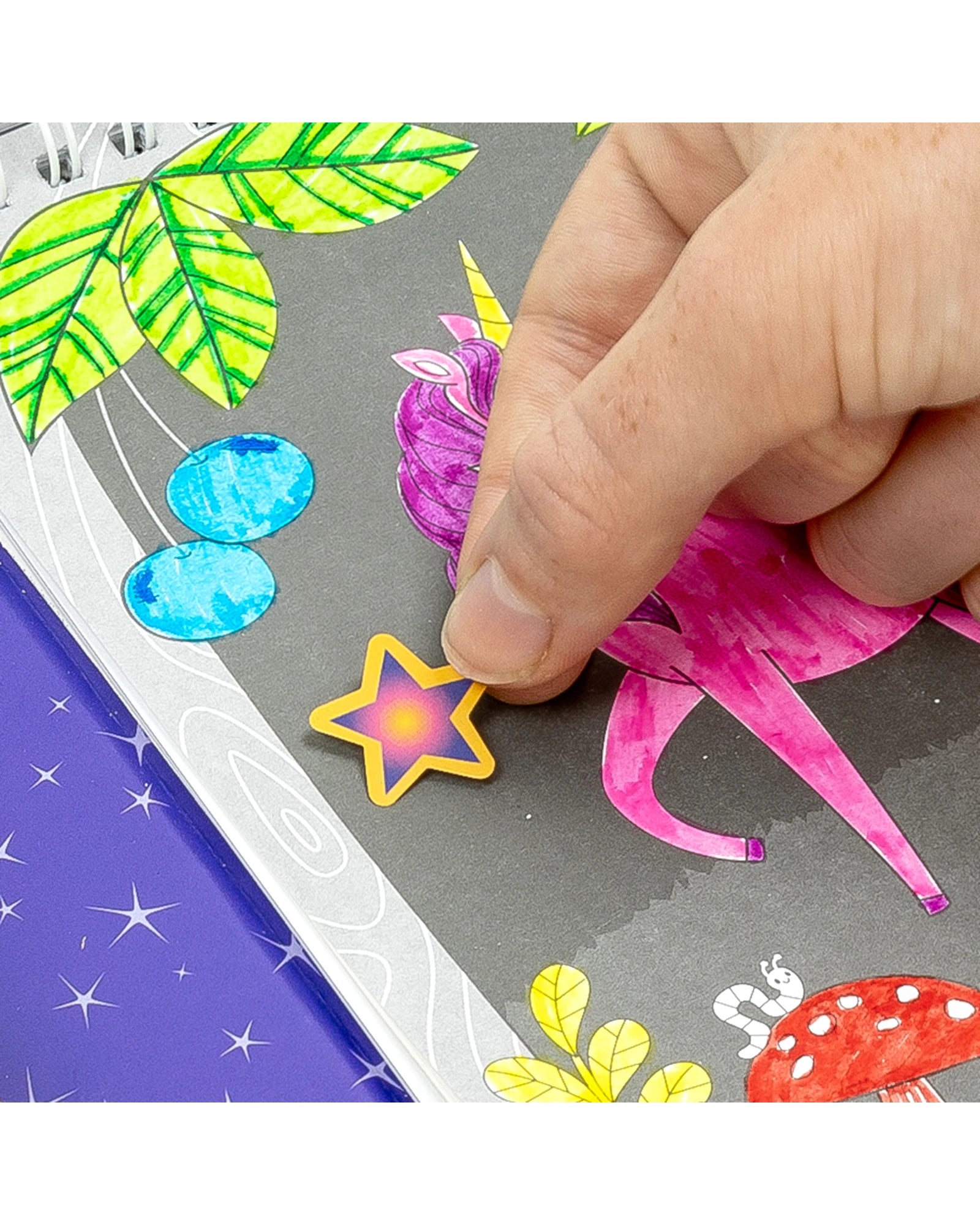 Tiger Tribe Colouring Set Unicorn Magic