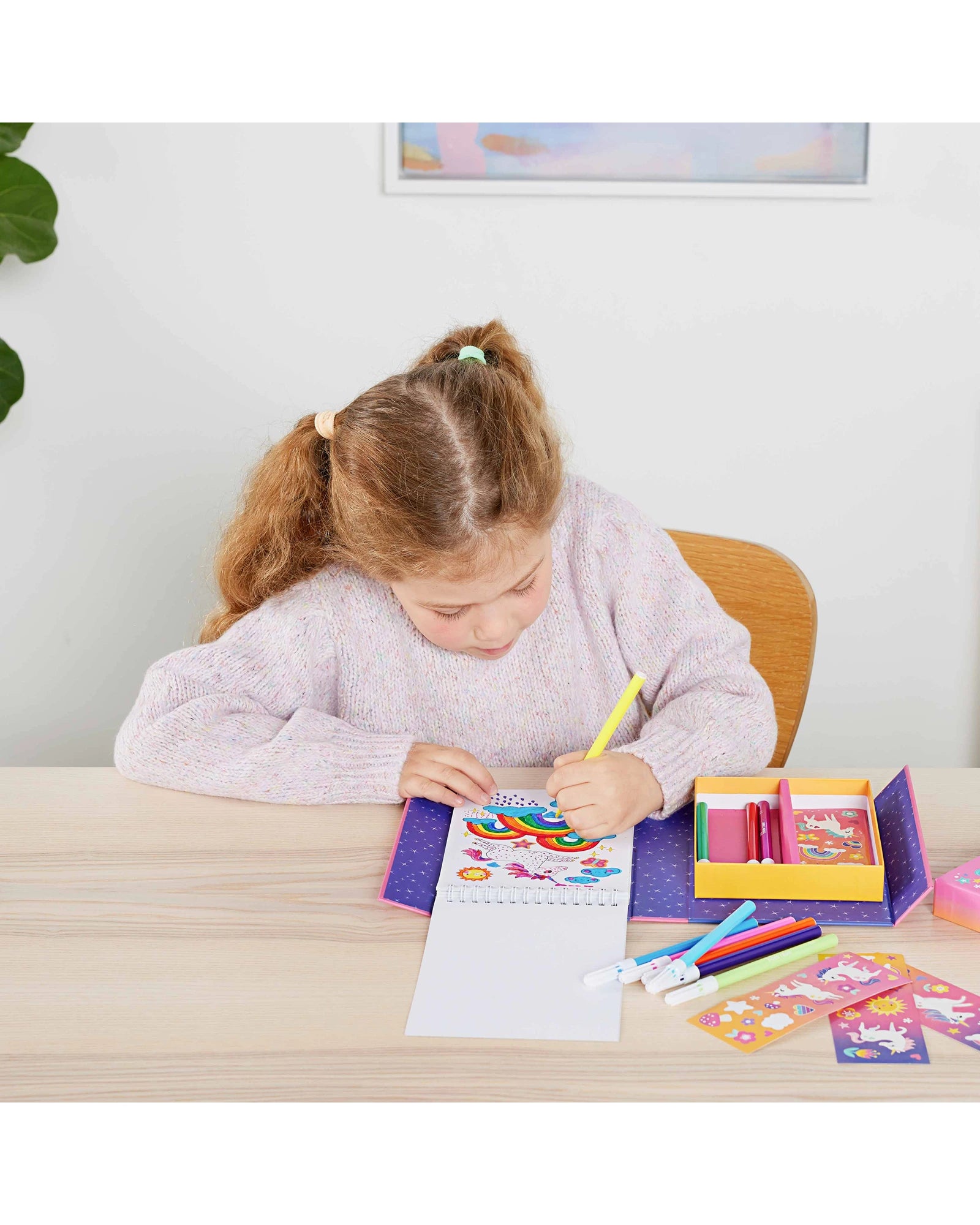 Tiger Tribe Colouring Set Unicorn Magic